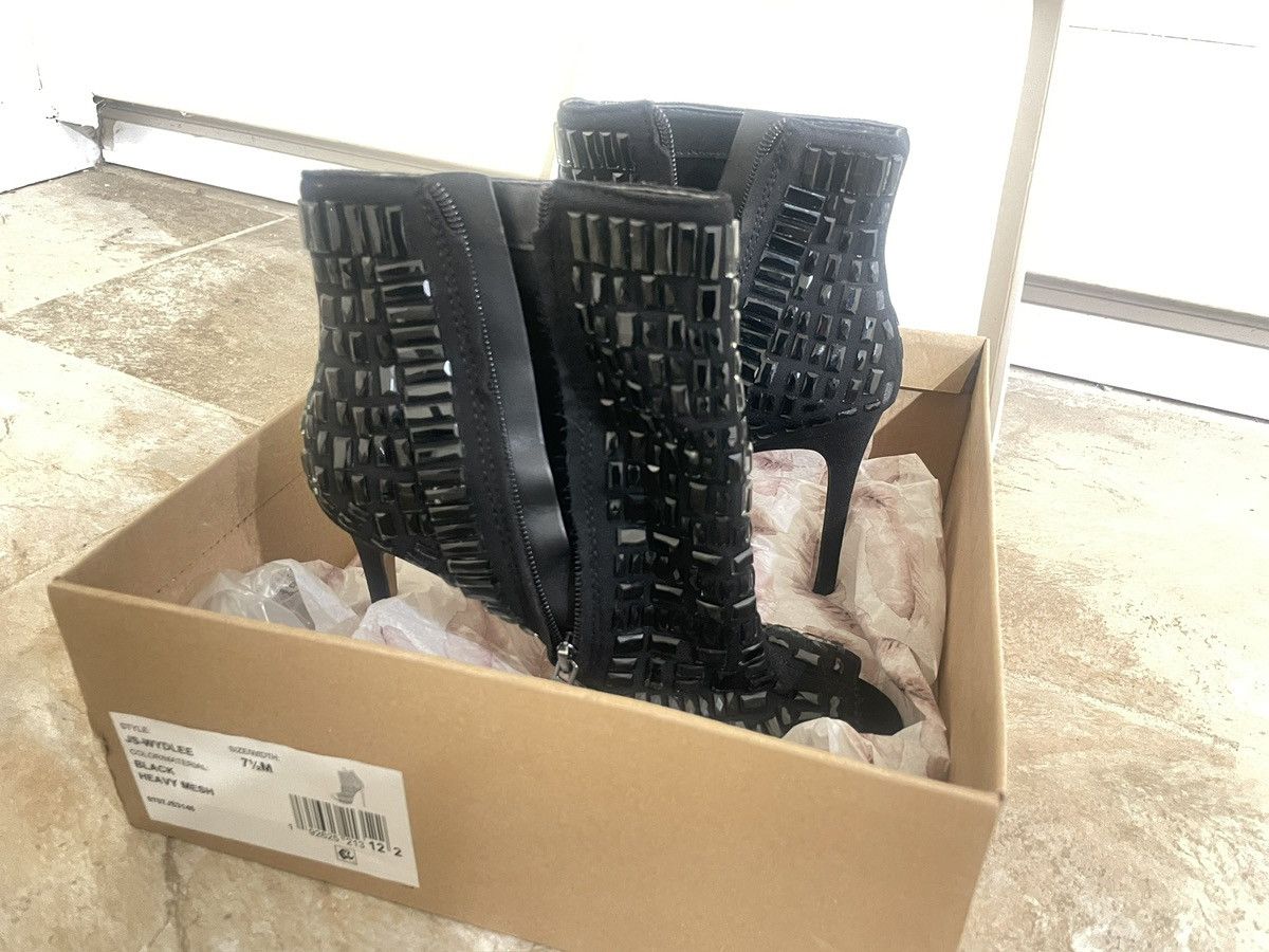 Jessica Simpson Black Wydlee Open Toe Heels Size US 7.5 / IT 37.5 - 2 Thumbnail
