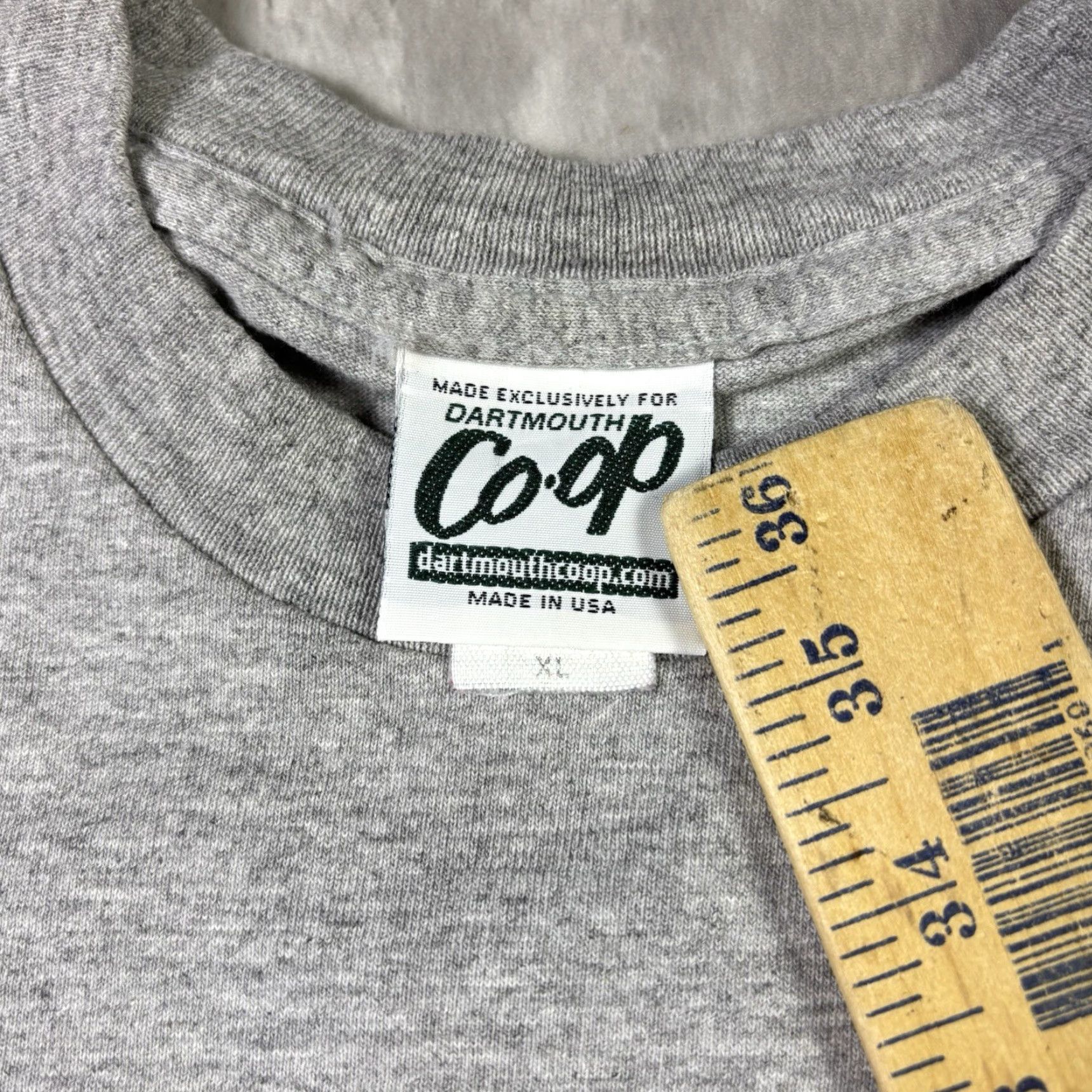 Vintage VINTAGE Dartmout College T Shirt Gray Adult XL 90s Y2K Crew Neck Cotton Regular Men Size US XL / EU 56 / 4 - 5 Thumbnail