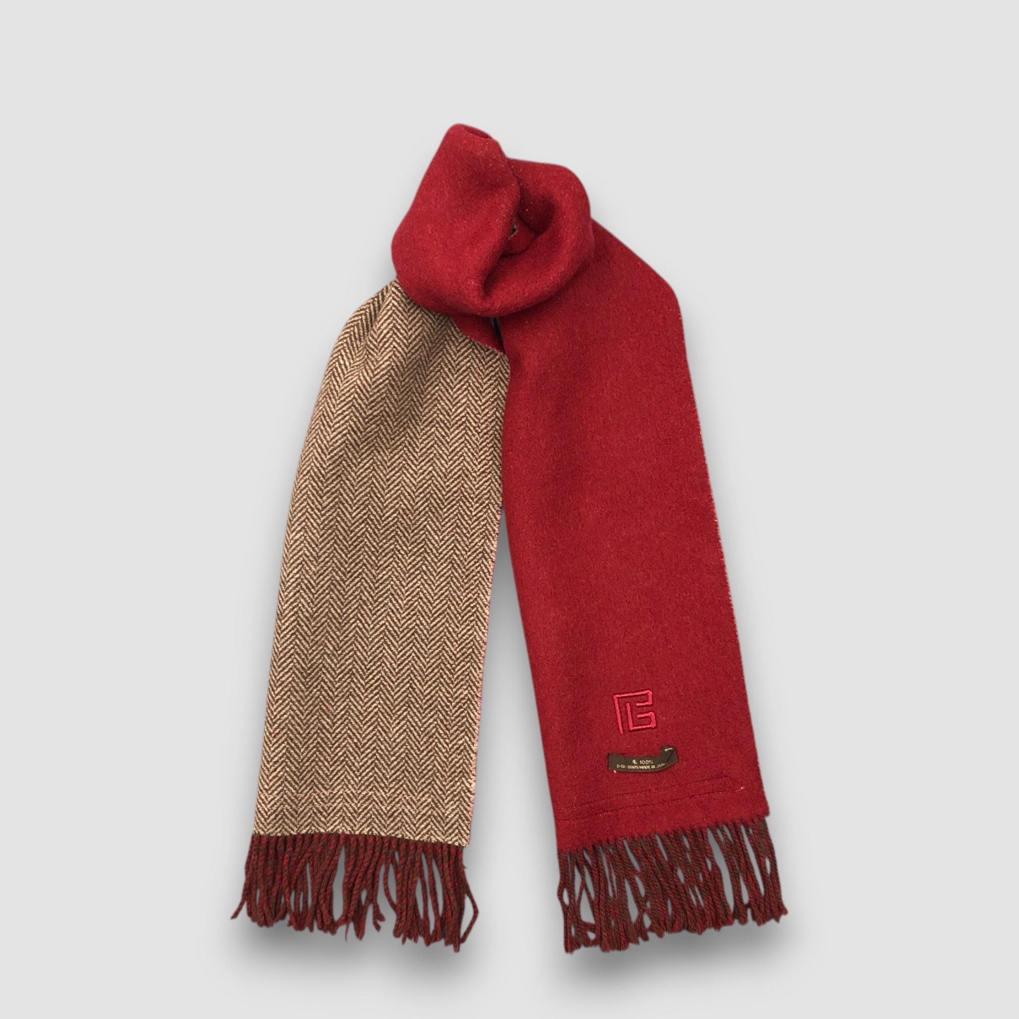 Japanese Brand Vintage Pierre Balmain Scarf Muffler Wool Winter Scarves Size ONE SIZE - 2 Thumbnail