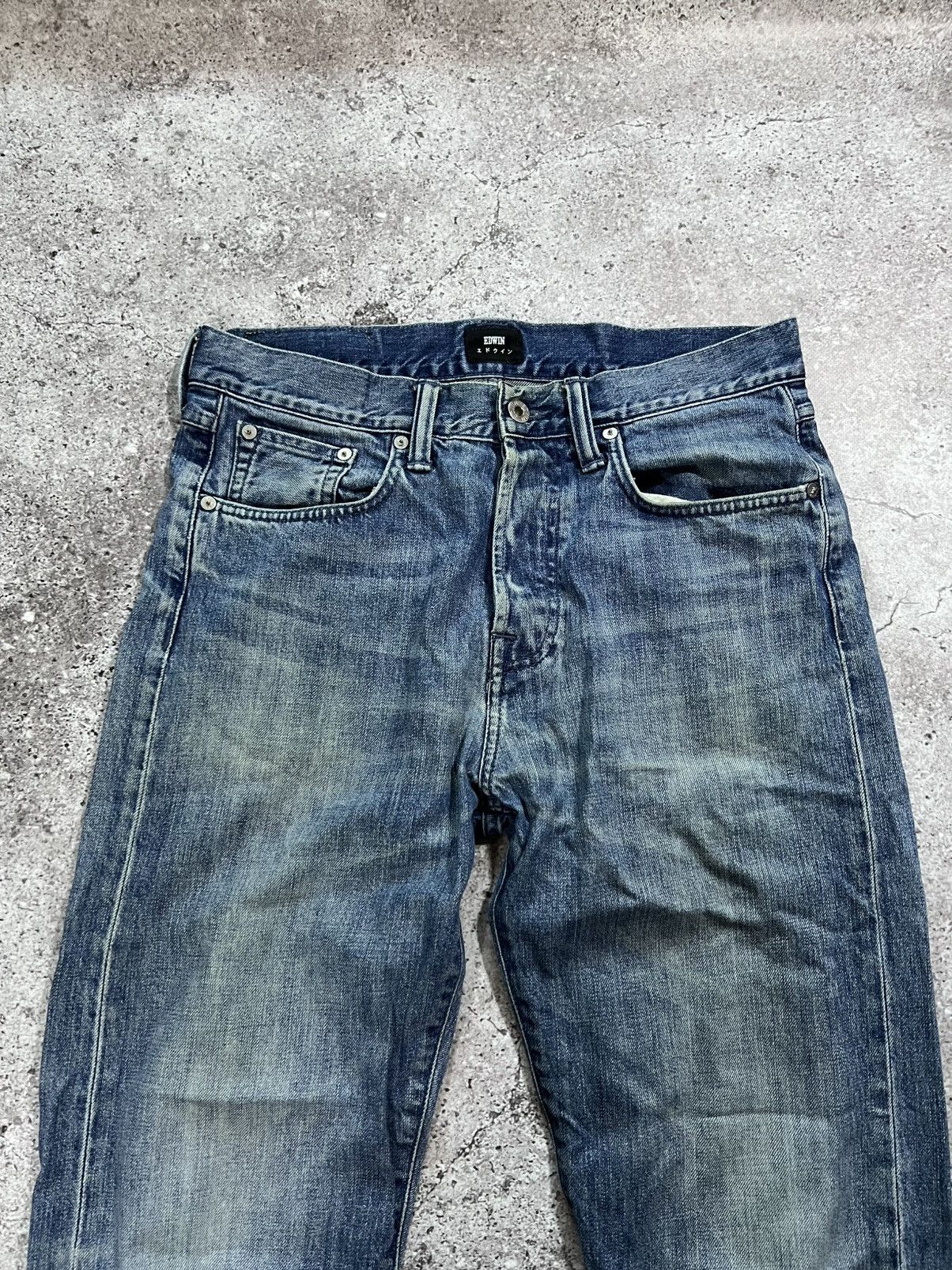 Edwin Vintage Edwin Jeans Men’s Ed-45 Loose Tapered Fit 30x32 Size US 30 / EU 46 - 5 Thumbnail
