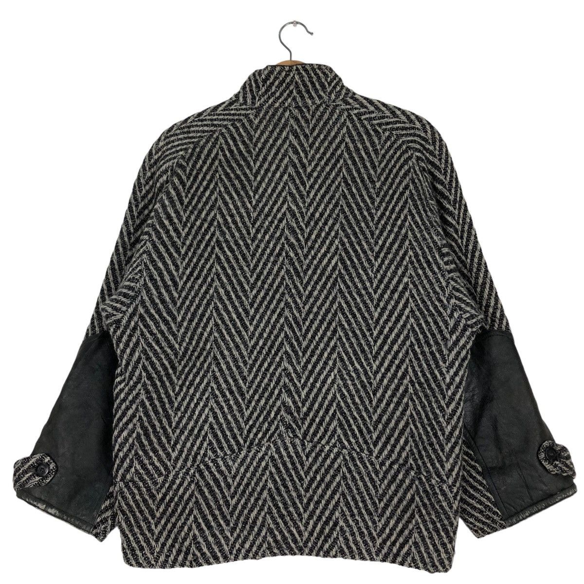 Japanese Brand 🔥Vtg Herringbone Wool Bomber Jacket Viasun Issey Miyake Size US M / EU 48-50 / 2 - 8 Thumbnail