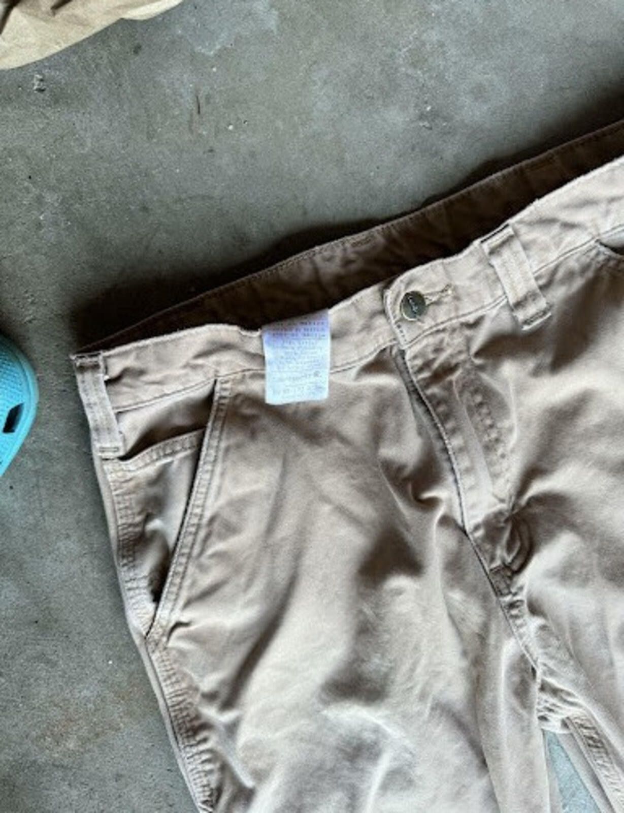 Carhartt Carhartt Carpenter Pants Tan Distressed Paint Workwear Size US 34 / EU 50 - 5 Thumbnail