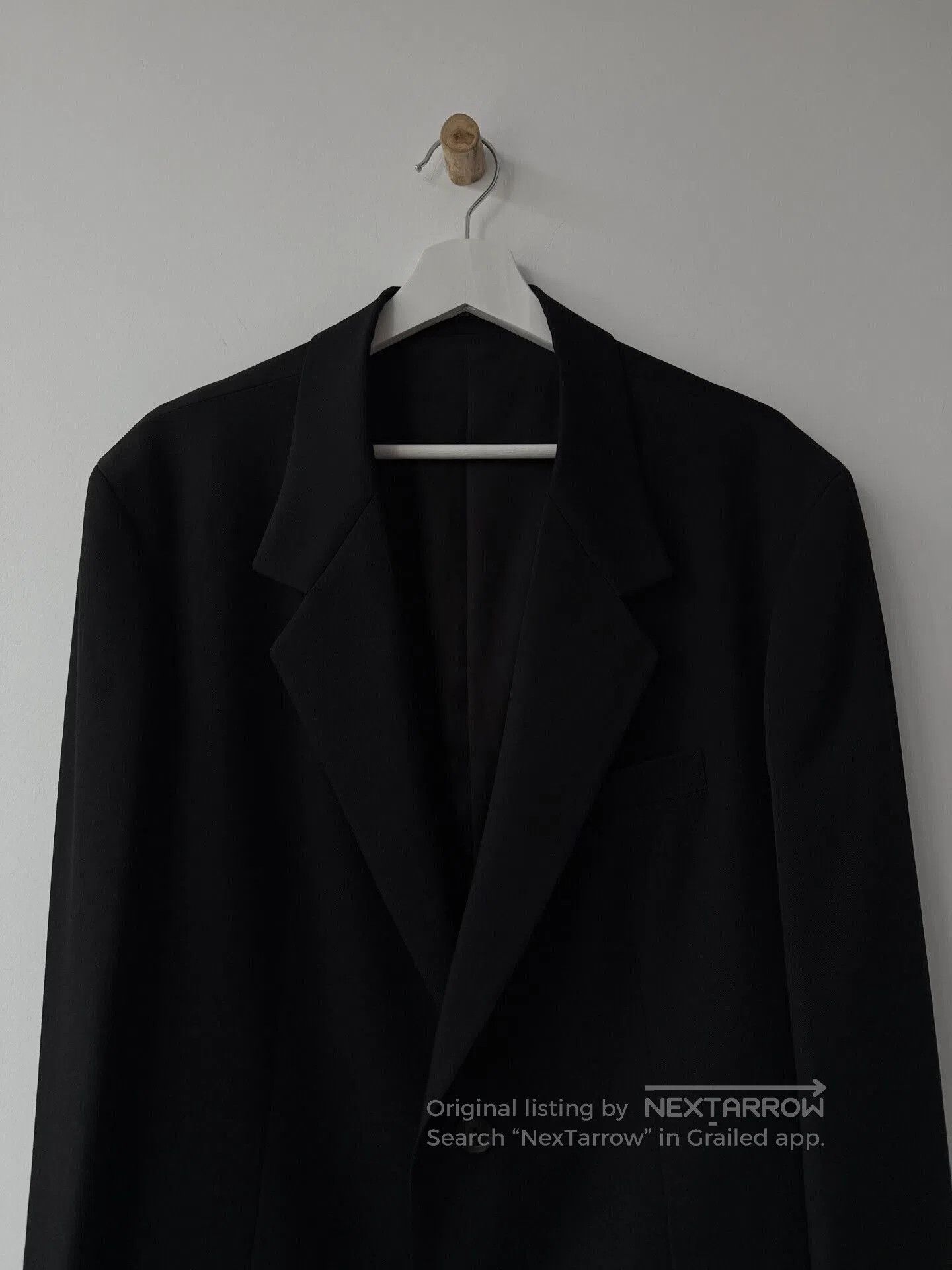 Yohji Yamamoto Yohji Yamamoto Black Wool Suit Jacket. Size US L / EU 52-54 / 3 - 2 Thumbnail