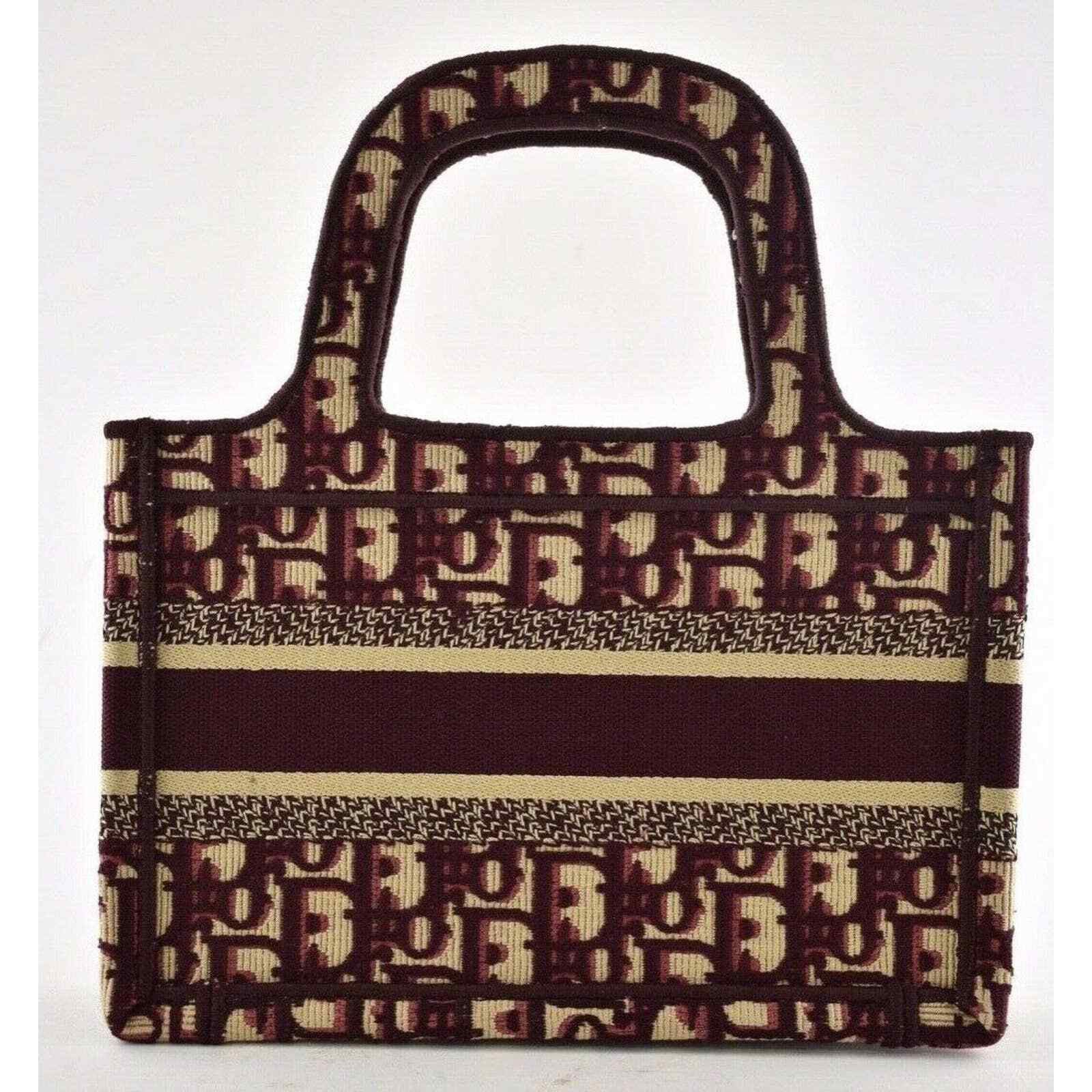 Dior Christian Dior Oblique Canvas Mini Book Tote Handle Bag Size ONE SIZE - 8 Thumbnail