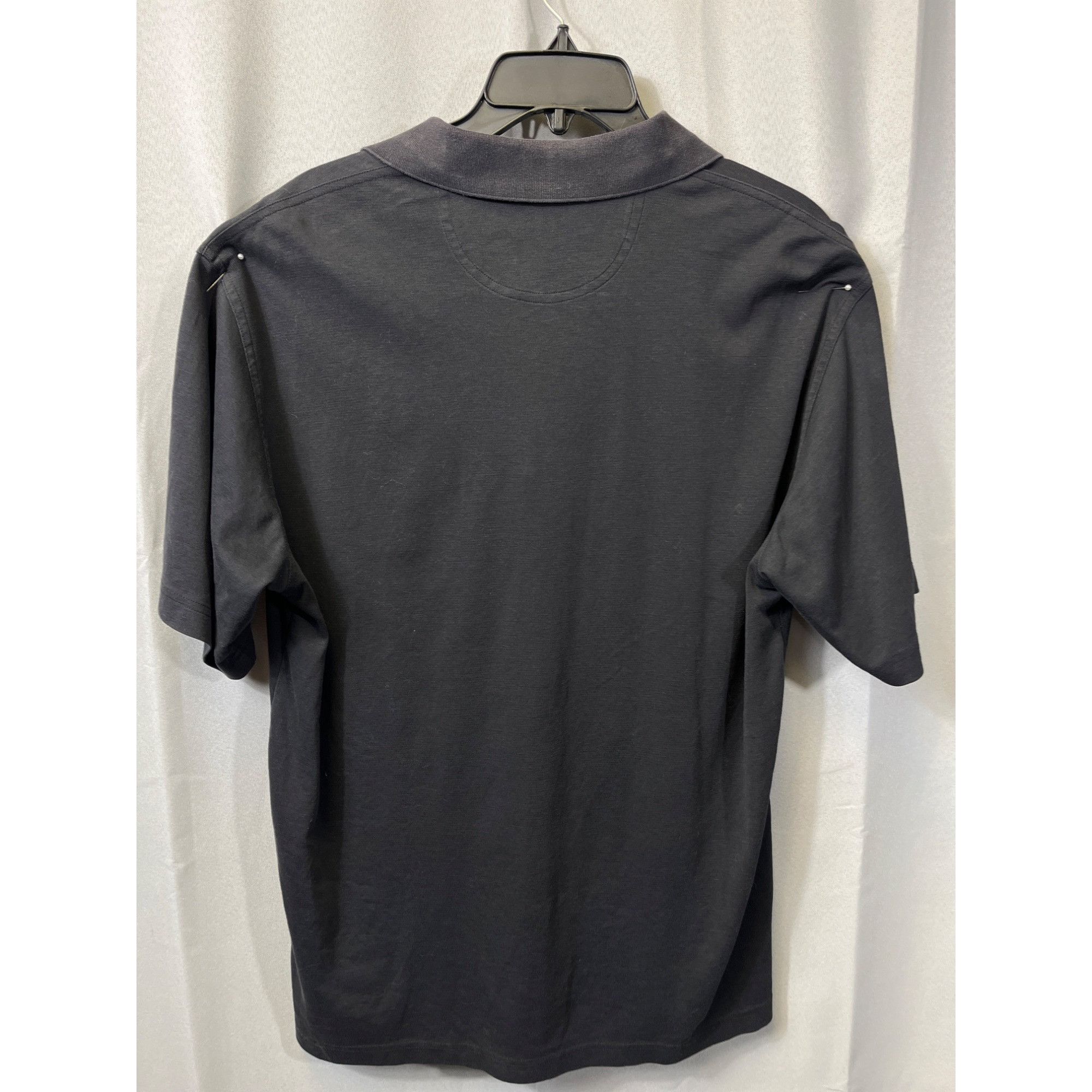 Greg Norman Greg Norman Mens Casual Black Polo Shirt Size L SKU 7113 Size US L / EU 52-54 / 3 - 2 Thumbnail