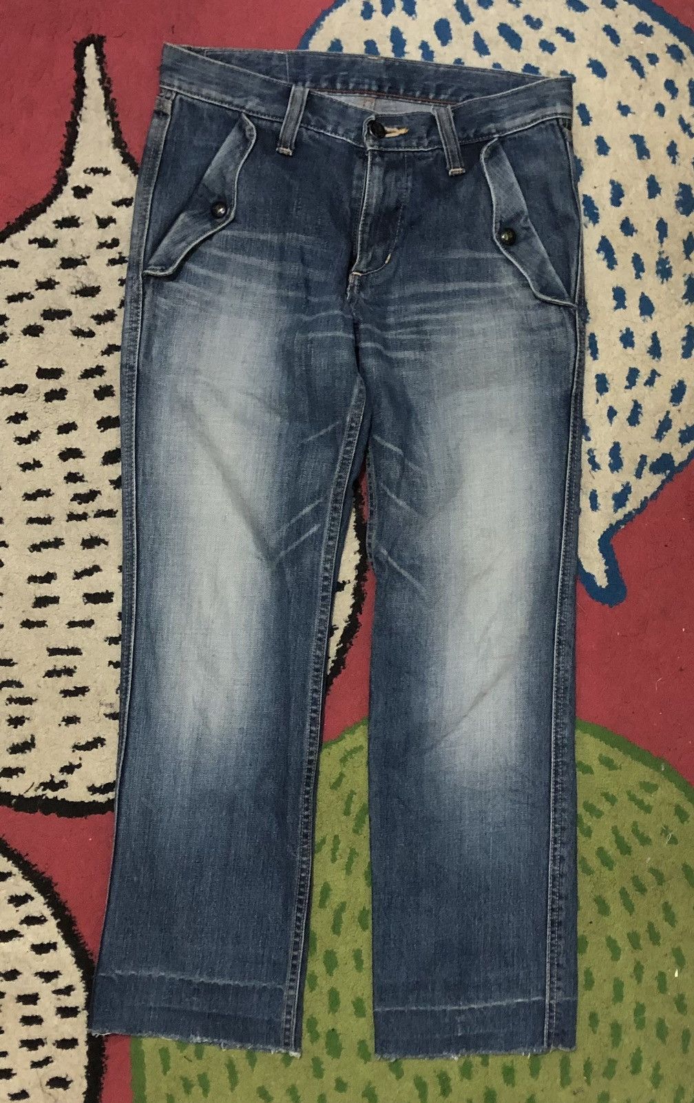 Japanese Brand × Lee × Vintage Vintage Lee union made A11S faded jeans Size 29" - 13 Thumbnail