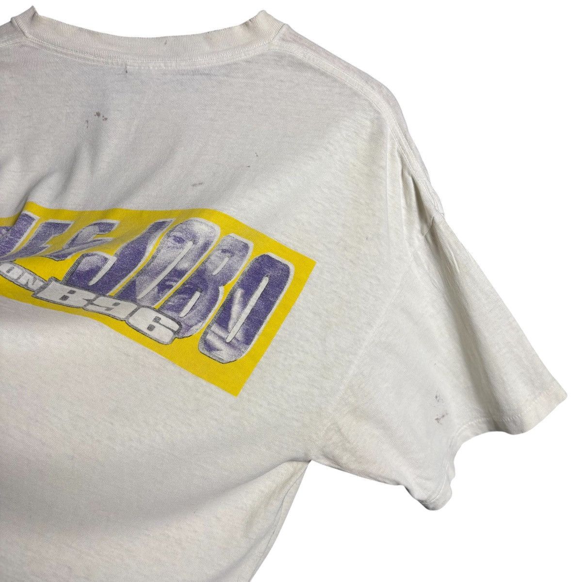 Band Tees Vintage 90s B96 Chicago Music Eddie Jobo Distressed T-Shirt Size US XL / EU 56 / 4 - 12 Thumbnail
