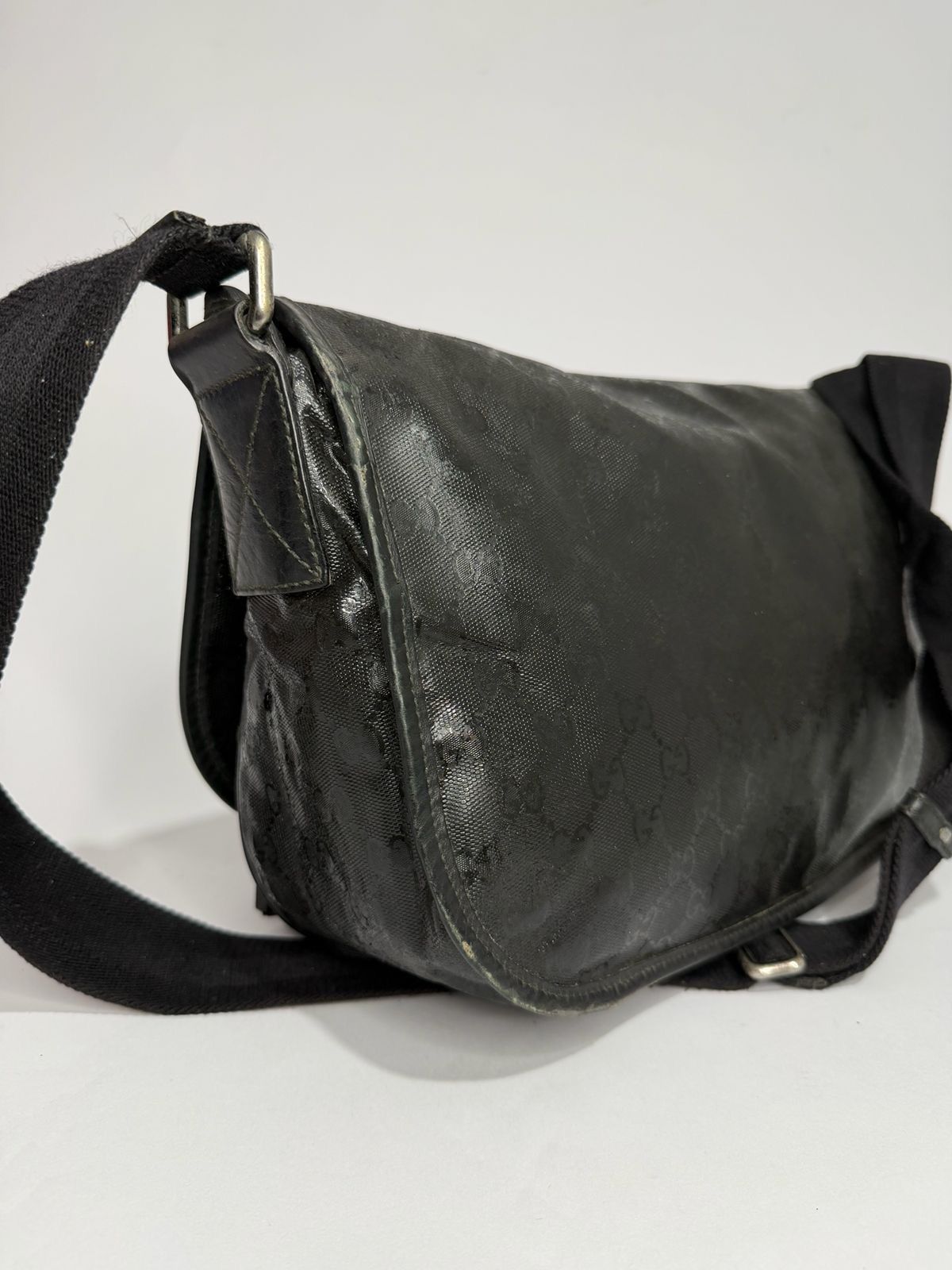 Gucci Gucci Double Buckle Mens Messenger Bag GG Imprime Medium Size ONE SIZE - 3 Thumbnail