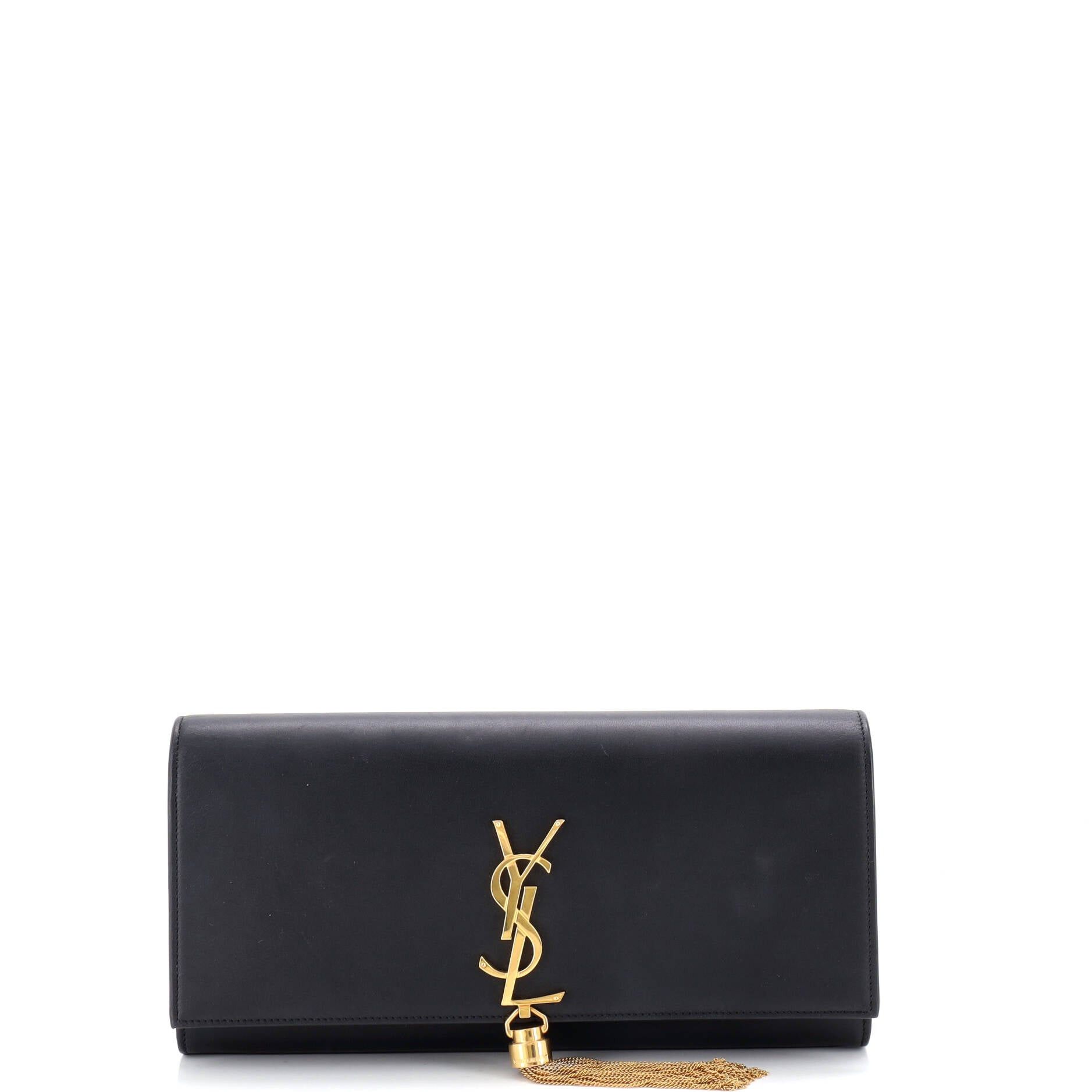 Saint Laurent Paris Classic Monogram Tassel Clutch Size ONE SIZE - 1 Thumbnail
