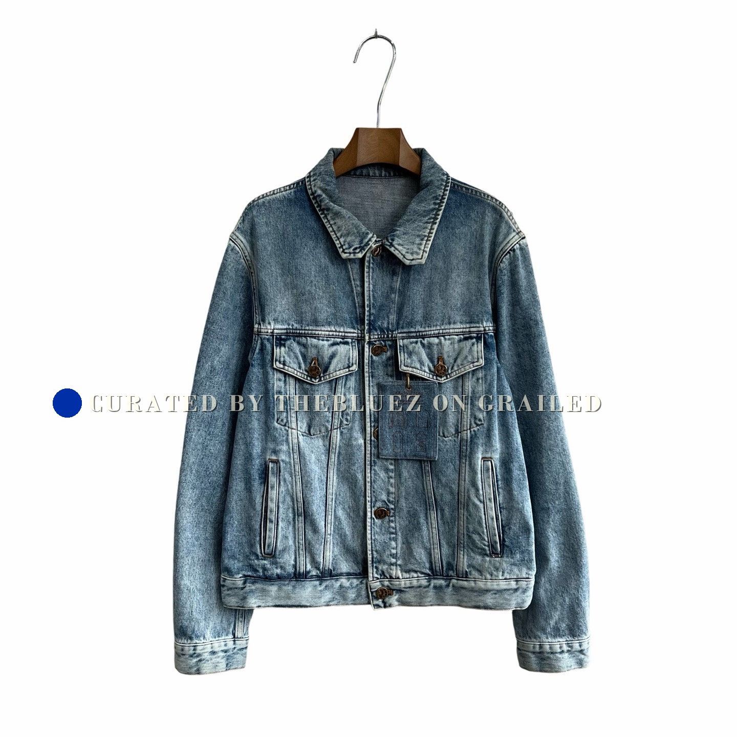 Louis Vuitton Louis Vuitton Washed Denim Jacket Size US M / EU 48-50 / 2 - 1 Thumbnail