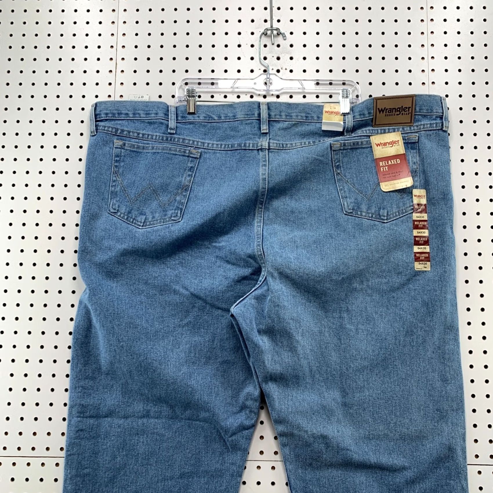 Wrangler Wrangler Rugged Wear Jeans Mens Size 54x30 Light Wash Straight NWT Denim Blue 54 Big & Tall Jeans Mens Size US 38 / EU 54 - 7 Thumbnail