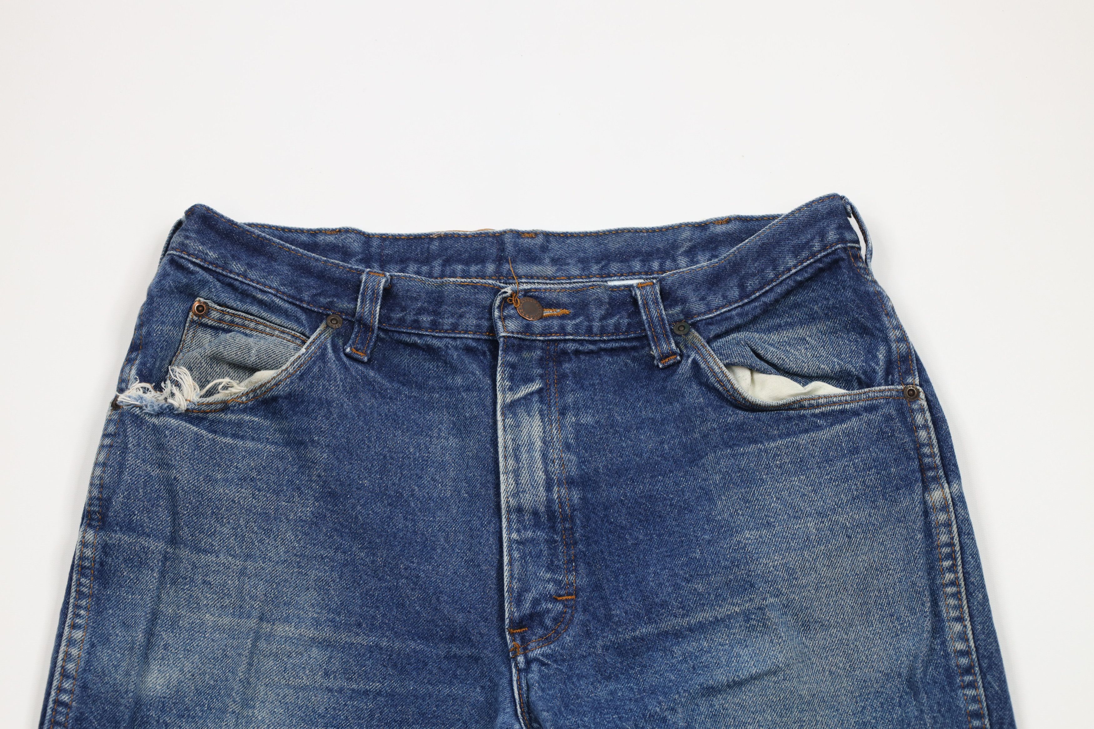 Dickies × Vintage Vintage 70s 80s Dickies Branders Straight Leg Denim Jeans Size US 32 / EU 48 - 2 Thumbnail