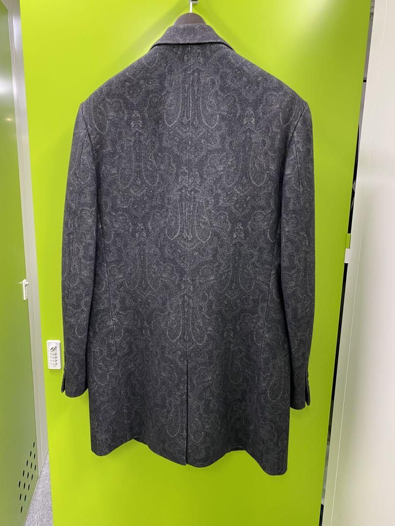 Yohji Yamamoto POUR HOMME 23w INDIAN JACQUARD TRANSFORMING COLLAR JACKET Size US XL / EU 56 / 4 - 2 Thumbnail