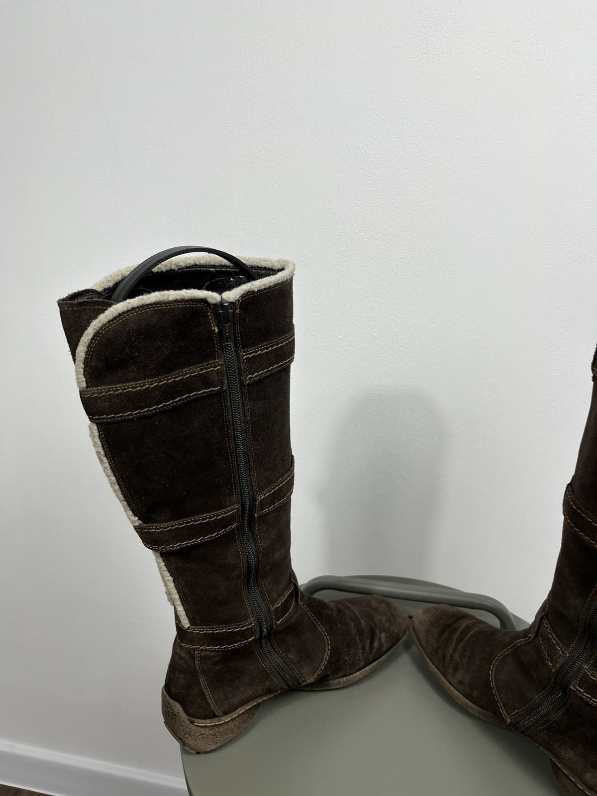 Other Vintage Suede Shearling Lined Buckle Boots EU 36 UK 4.5 Size US 5.5 / IT 35.5 - 9 Thumbnail
