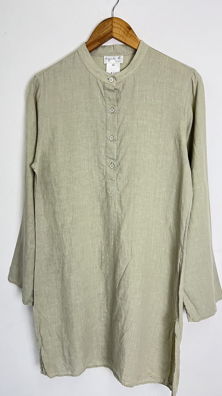 Designer × agnes b. Agnes B. Linen-Kurta Size M / US 6-8 / IT 42-44 - 3 Thumbnail