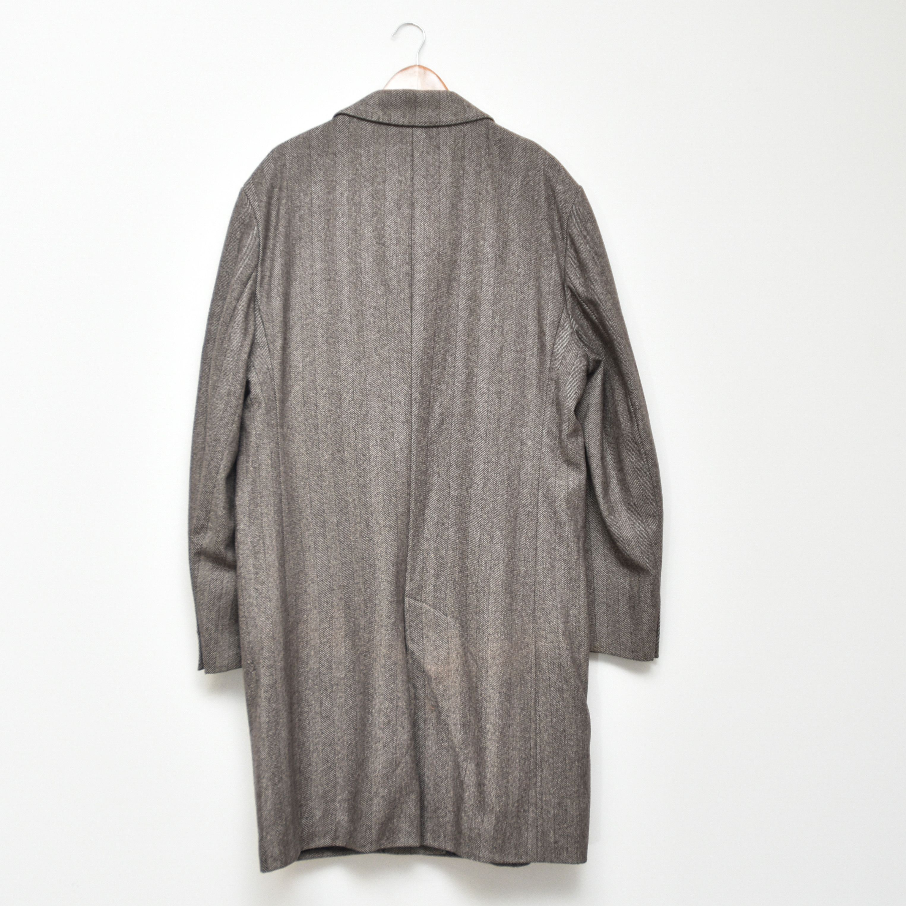 Burberry Burberry Herringbone Overcoat Grey Double Breasted Old Money Size US XXL / EU 58 / 5 - 4 Thumbnail