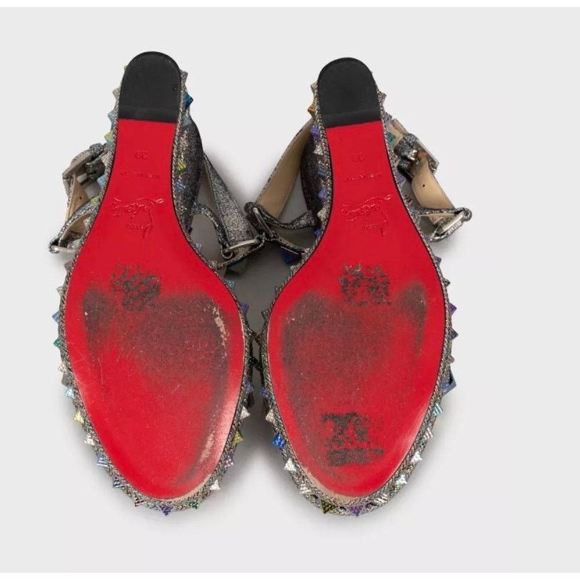 Christian Louboutin Christian Louboutin Pyraclou 110 Leather Sandals Sz.39 Size US 8 / IT 38 - 5 Thumbnail