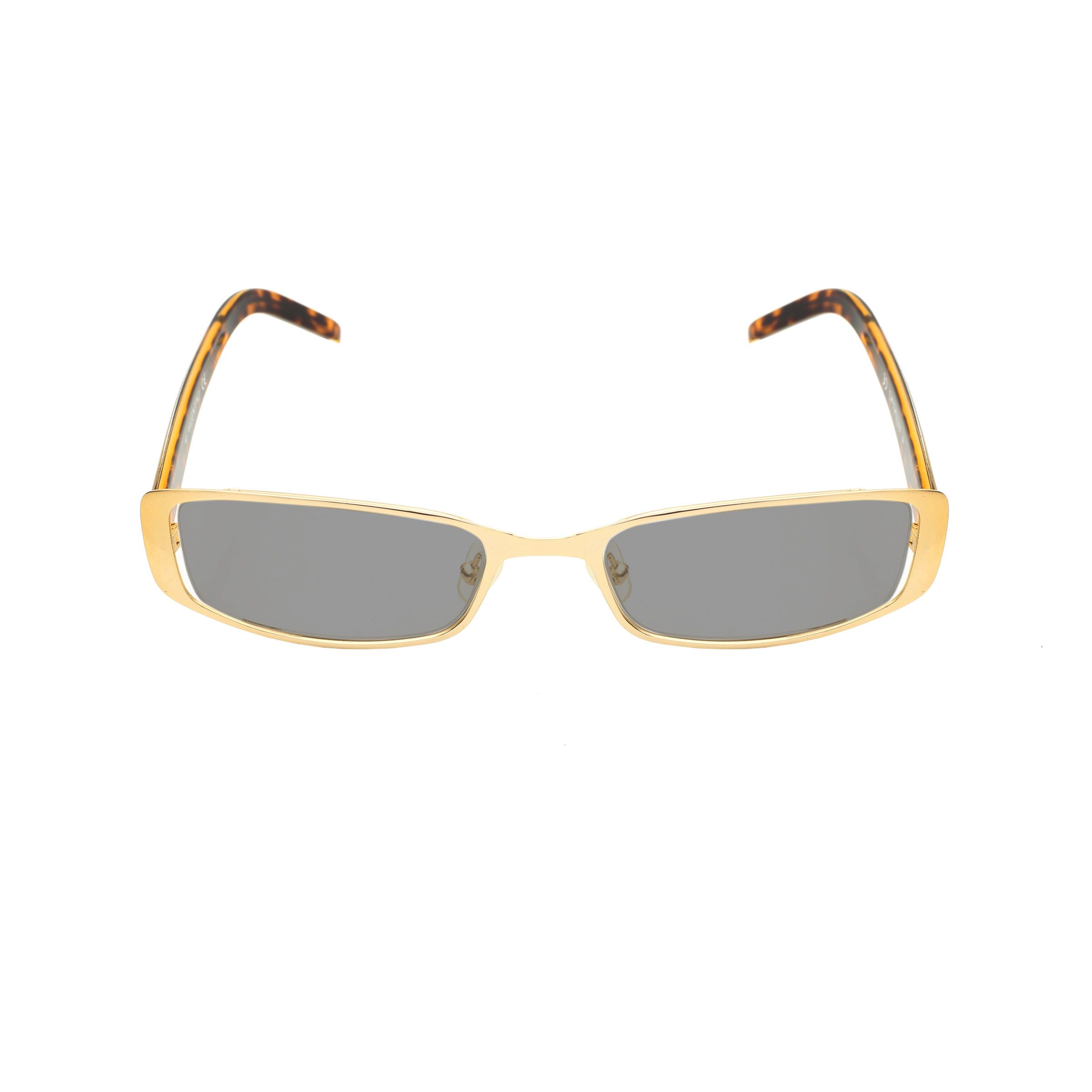 Valentino Valentino '90s Gold & Brown Crystals Metal Sunglasses Size ONE SIZE - 4 Thumbnail