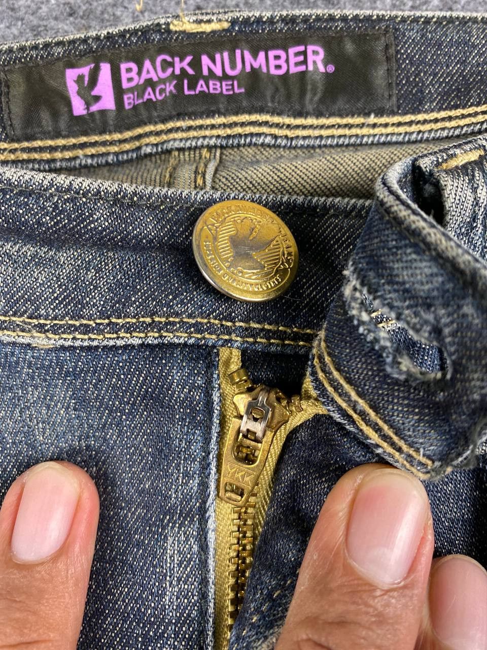 Japanese Brand back number black label tokyo girls collection distressed Size 32" / US 10 / IT 46 - 13 Thumbnail