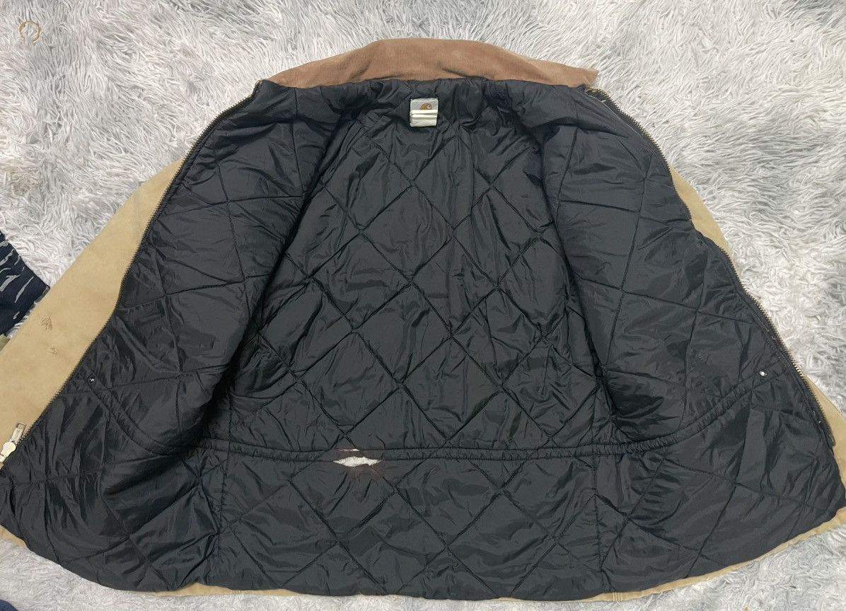 Carhartt VINTAGE CARHARTT KHAKI NICELY FADED QUILTED LINEN RARE Size US L / EU 52-54 / 3 - 21 Thumbnail