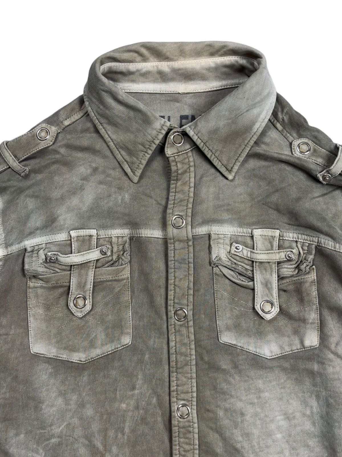 If Six Was Nine 2000s Silent - Rusted Mud Wash Apocalypse Button Shirt Size US M / EU 48-50 / 2 - 5 Thumbnail