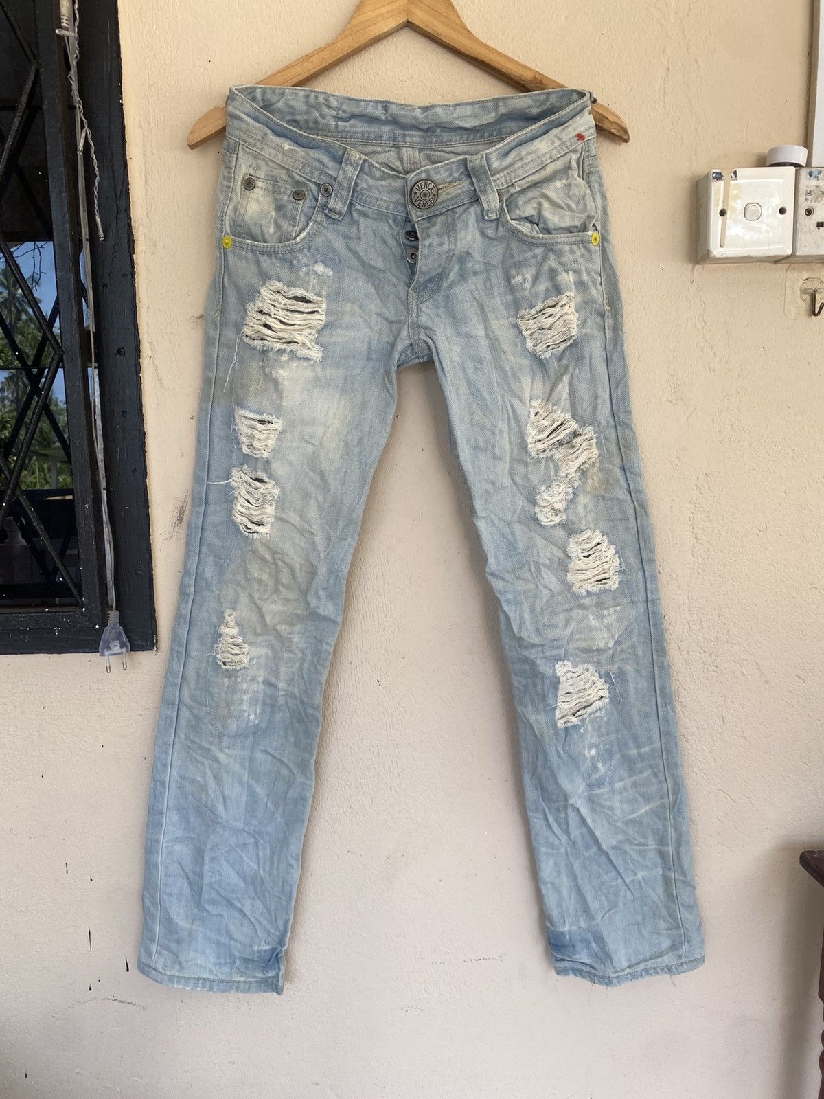Japanese Brand Vence Distressed Jeans Size US 29 - 1 Thumbnail