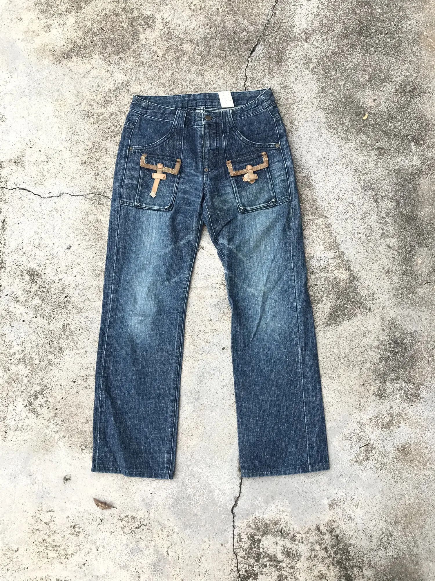 Vintage Bush Pants Distressed Denim Size US 29 - 1 Thumbnail