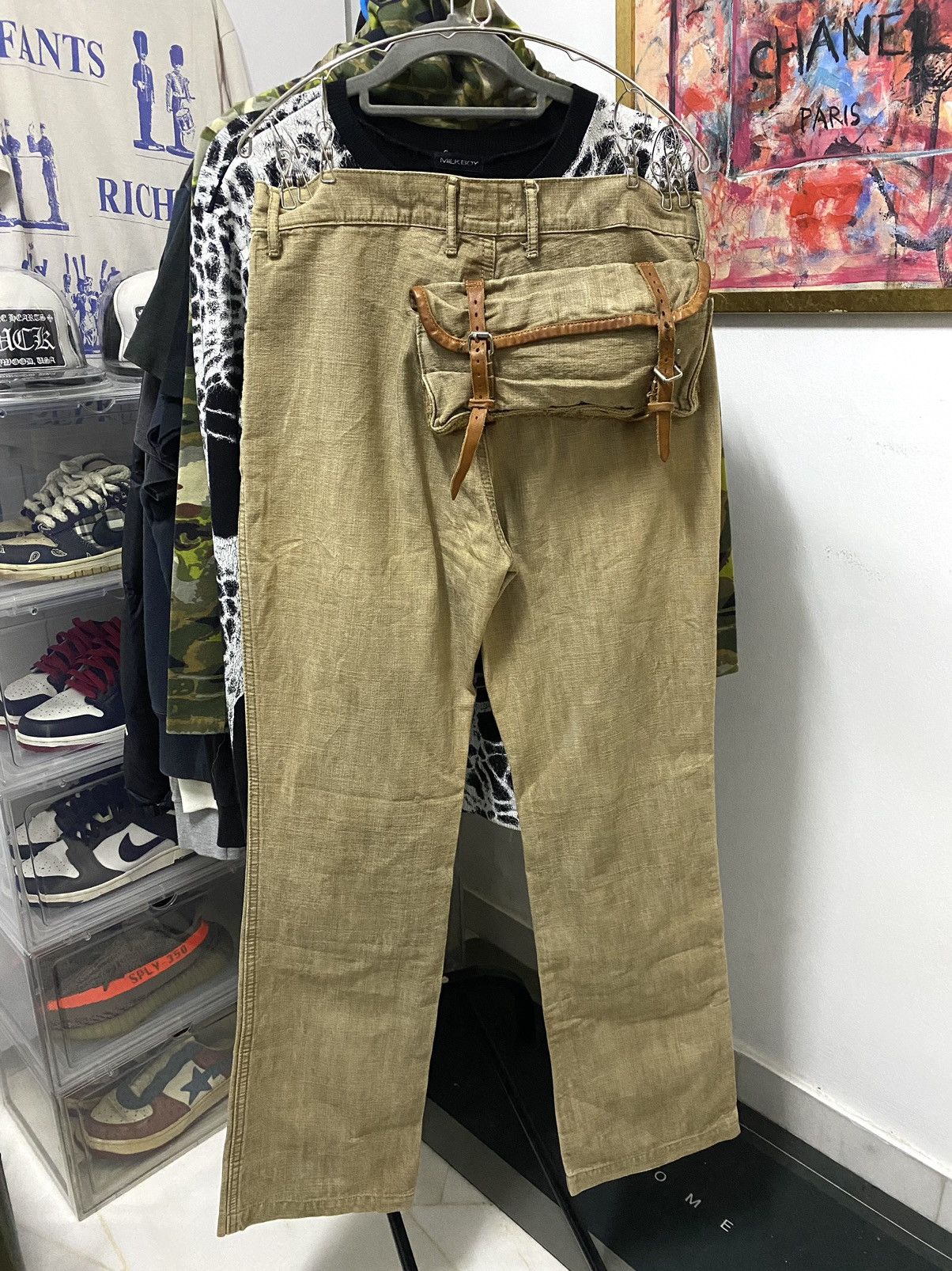 Kapital 🔥OG🔥Rare vintage Kapital Brown Flare Monkey pants Size US 29 - 1 Thumbnail