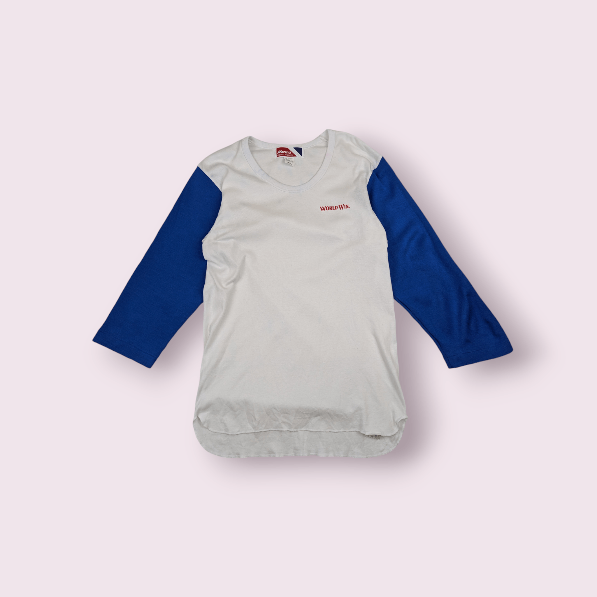 Mizuno Vintage 80's MIZUNO Baseball Raglan T-Shirt Single Stitches Size US S / EU 44-46 / 1 - 1 Thumbnail