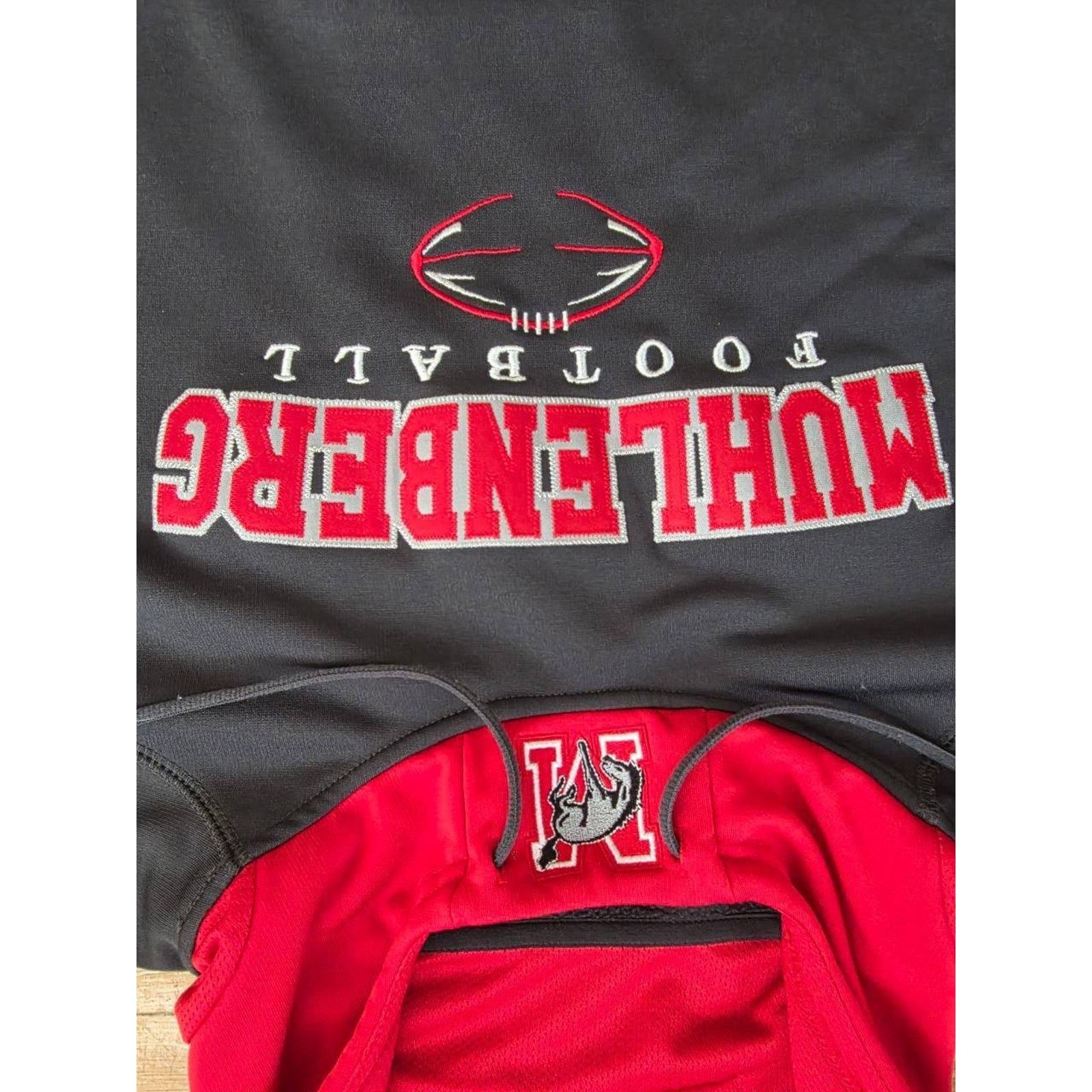& Other Stories X-Grain "Pullover Hoodie Red/Black XL A001614 Size US XL / EU 56 / 4 - 4 Thumbnail