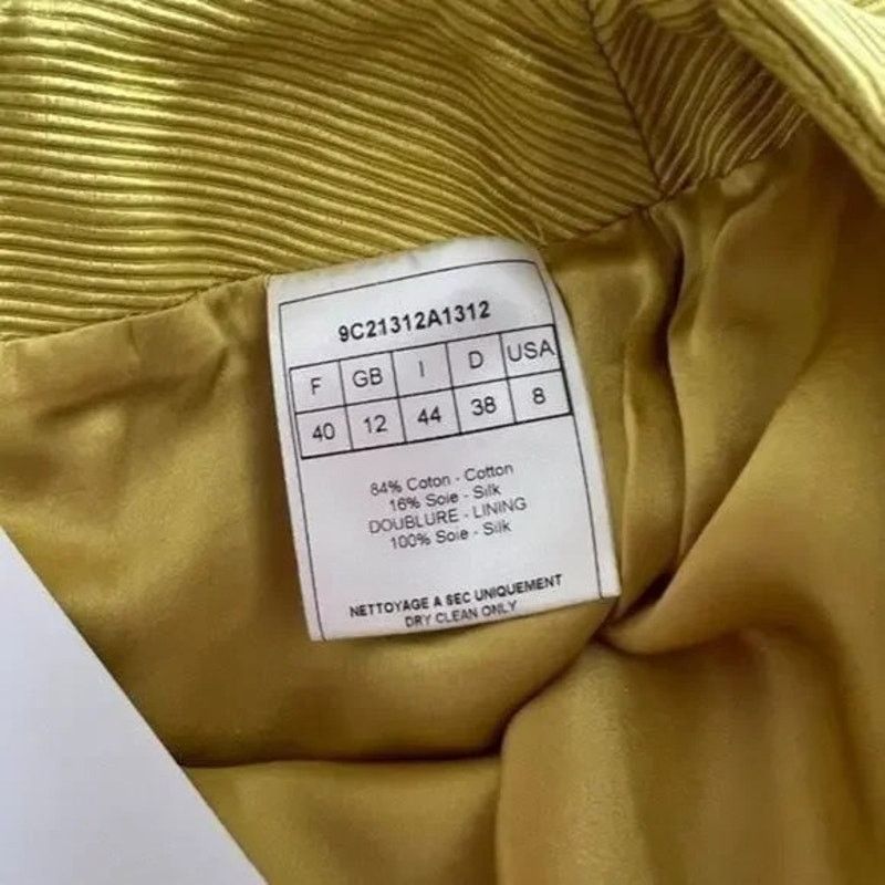 Dior CHRISTIAN DIOR Yellow Green Knee-Length Skirt, M/US8/FR40 Size 26" / US 2 / IT 38 - 7 Thumbnail