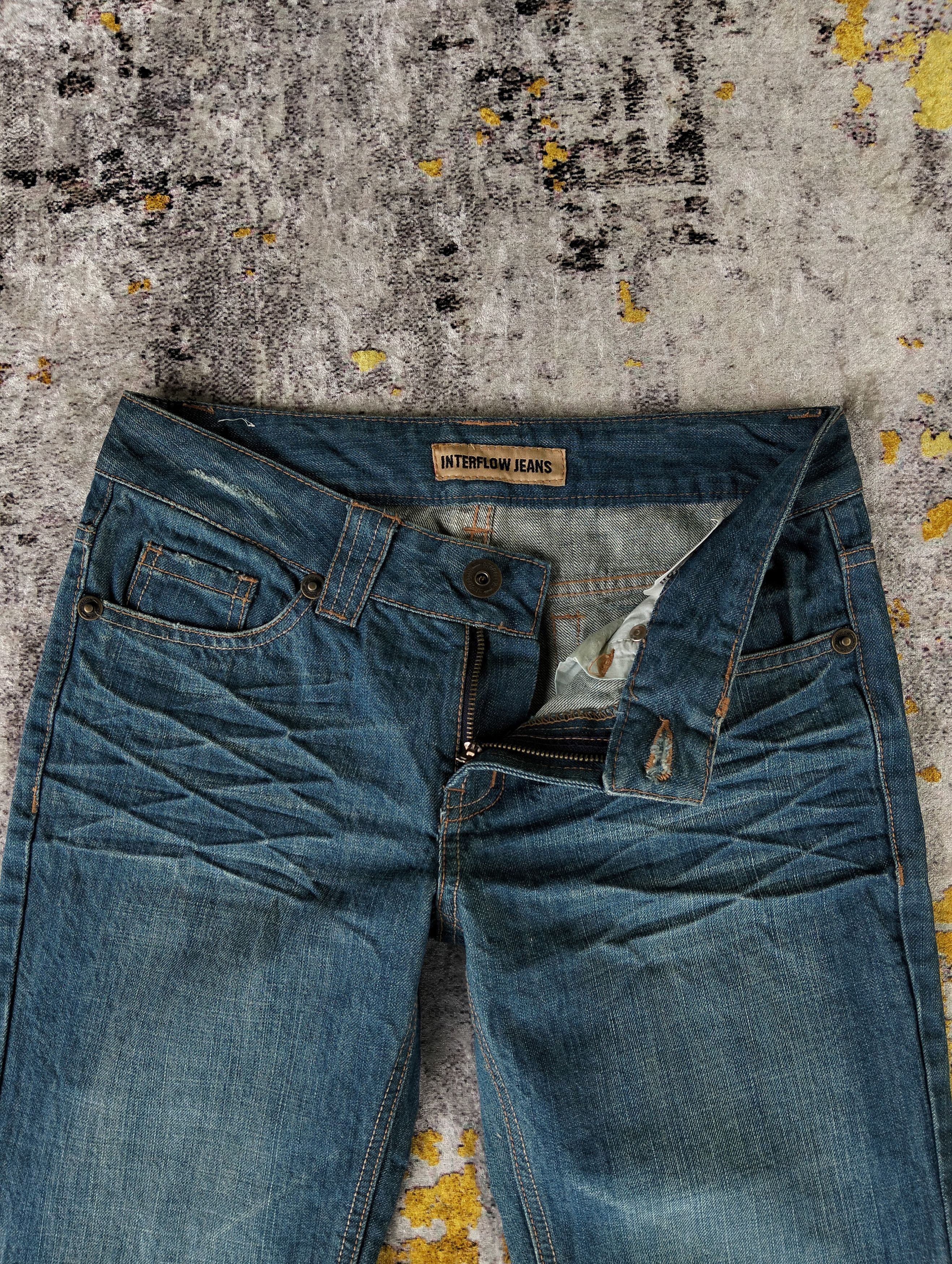 Tornado Mart Y2K Interflow Whiskers Flared Bell Bottom Low Rise Jeans Size US 28 / EU 44 - 9 Thumbnail