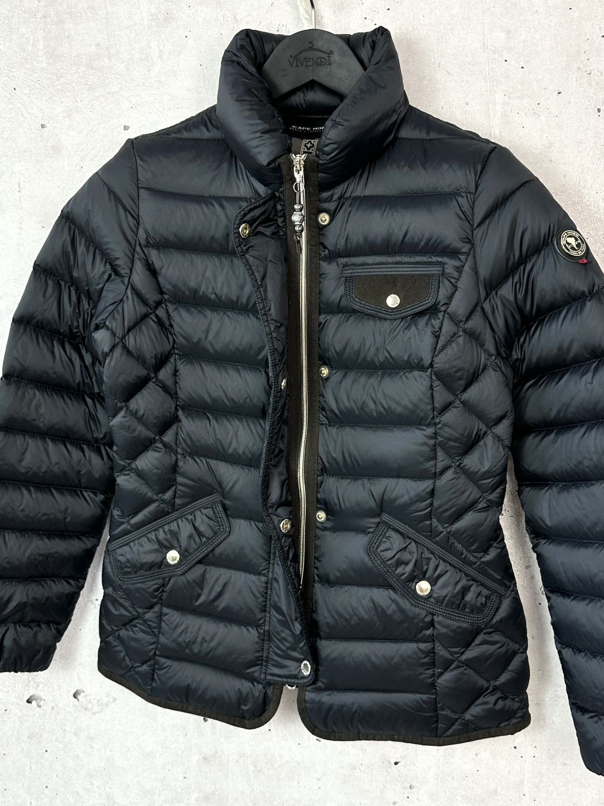 Other Cape Horn Quilted Black Puffer Down Wome’s Zip Jacket Size M / US 6-8 / IT 42-44 - 6 Thumbnail