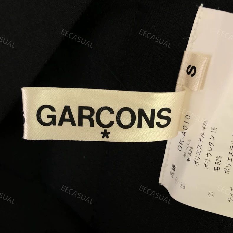Comme des Garcons Comme Des Garcons Black Wool Offset Strap Skirt Pleated Sk Size XS / US 0-2 / IT 36-38 - 4 Thumbnail