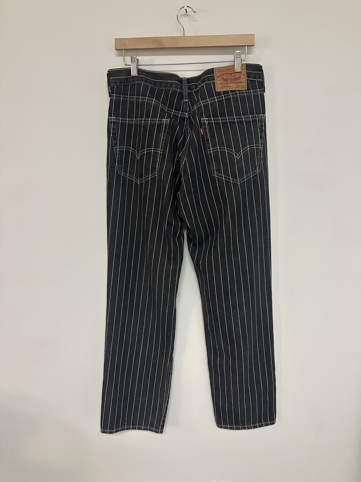 Supreme Supreme Levi's Pinstripe 550 Jeans | Grailed