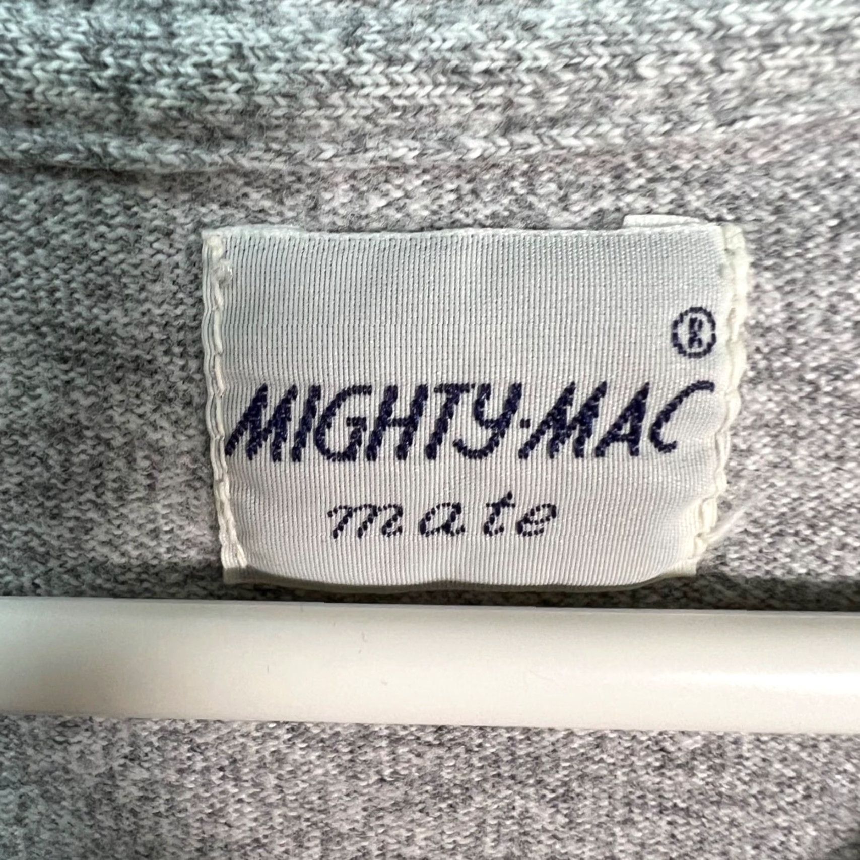 Vintage VINTAGE Mighty-Mac Mate Mens T-Shirt Adult Medium Regular Crew Neck Short Sleeve Gray USA-Made Pocket Size US M / EU 48-50 / 2 - 3 Thumbnail