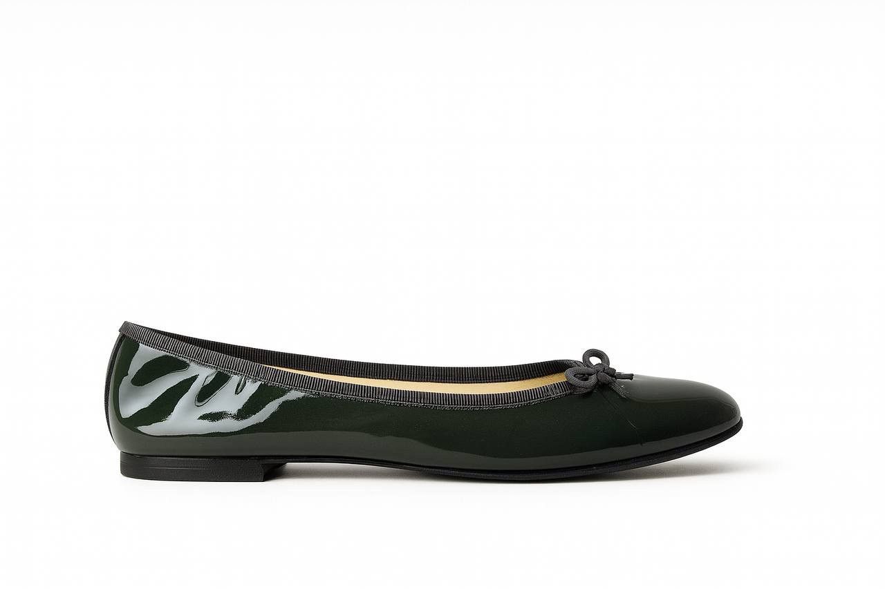 Repetto REPETTO PARIS GREEN GLANZ CAMILLE RUBBER BALLAT FLATS SZ 36 Size US 6 / IT 36 - 2 Thumbnail