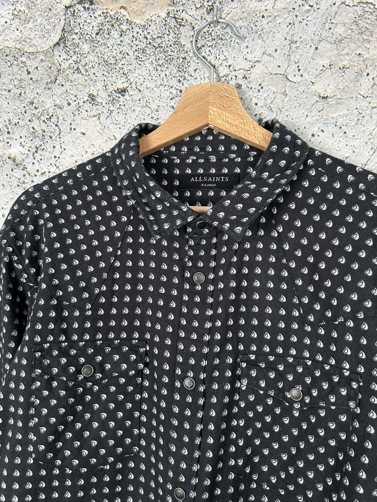 Allsaints Allsaints Dots Avantgarde Grunge Shirt Rock Punk Designer Size US XL / EU 56 / 4 - 3 Thumbnail