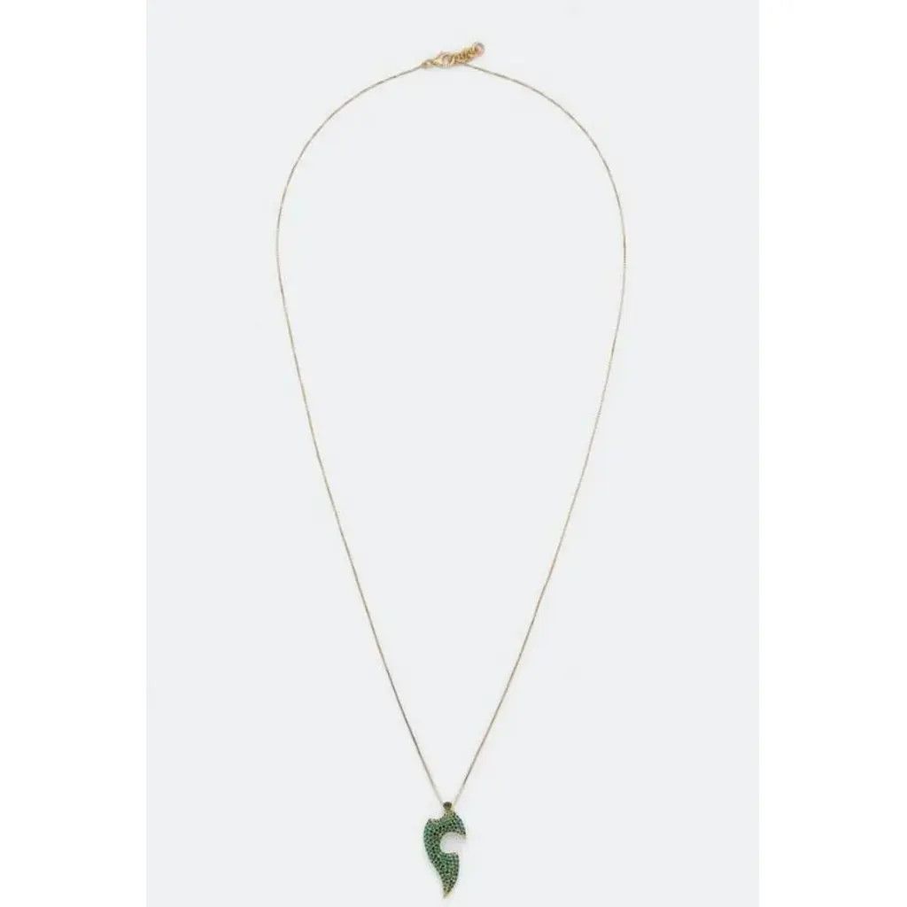 Bottega Veneta o1n1vont1124 Size: OS / Pendant Necklace Gold/Parakeet Size ONE SIZE - 1 Thumbnail