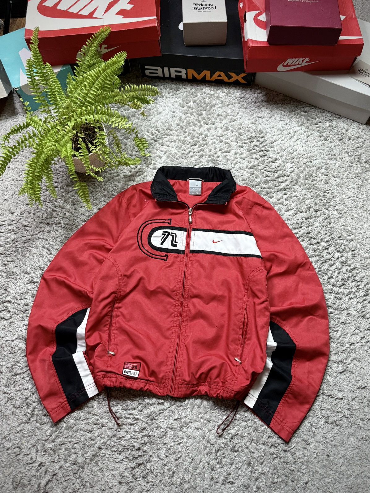 Nike 00s Nike Cortez Rare Jacket Big Logo Vintage Retro Drill Y2K Size US M / EU 48-50 / 2 - 1 Thumbnail