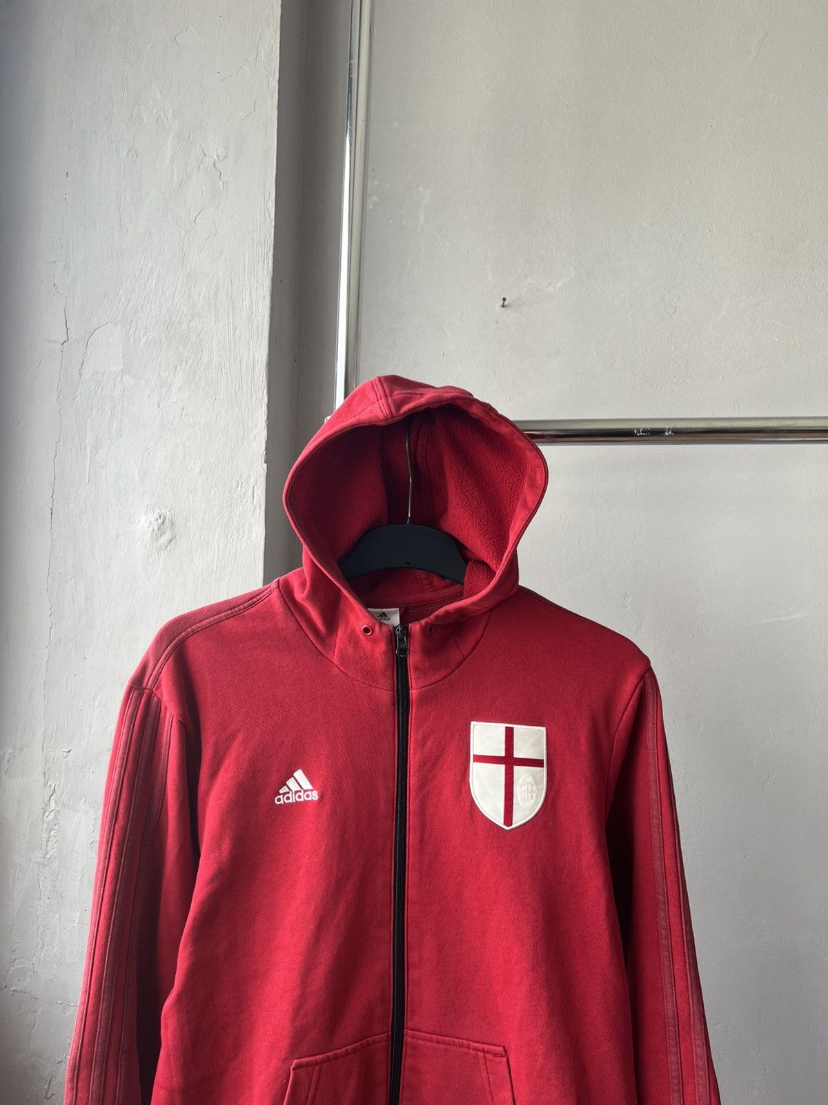 Adidas 2014 AC Milan Training Travel Soccer Football jacket cotton Size US M / EU 48-50 / 2 - 2 Thumbnail