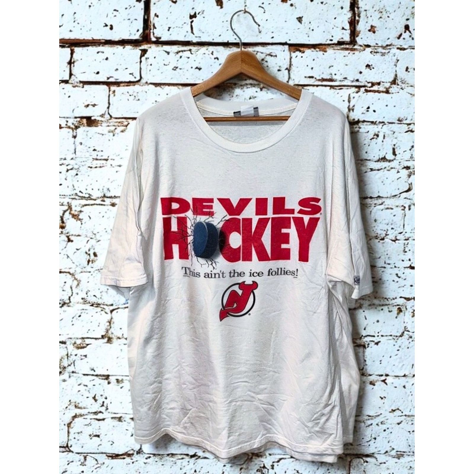 Lee New Jersey Devils “This Ain’t The Ice Follies!” Sz. 2XL NHL Size US XXL / EU 58 / 5 - 3 Thumbnail