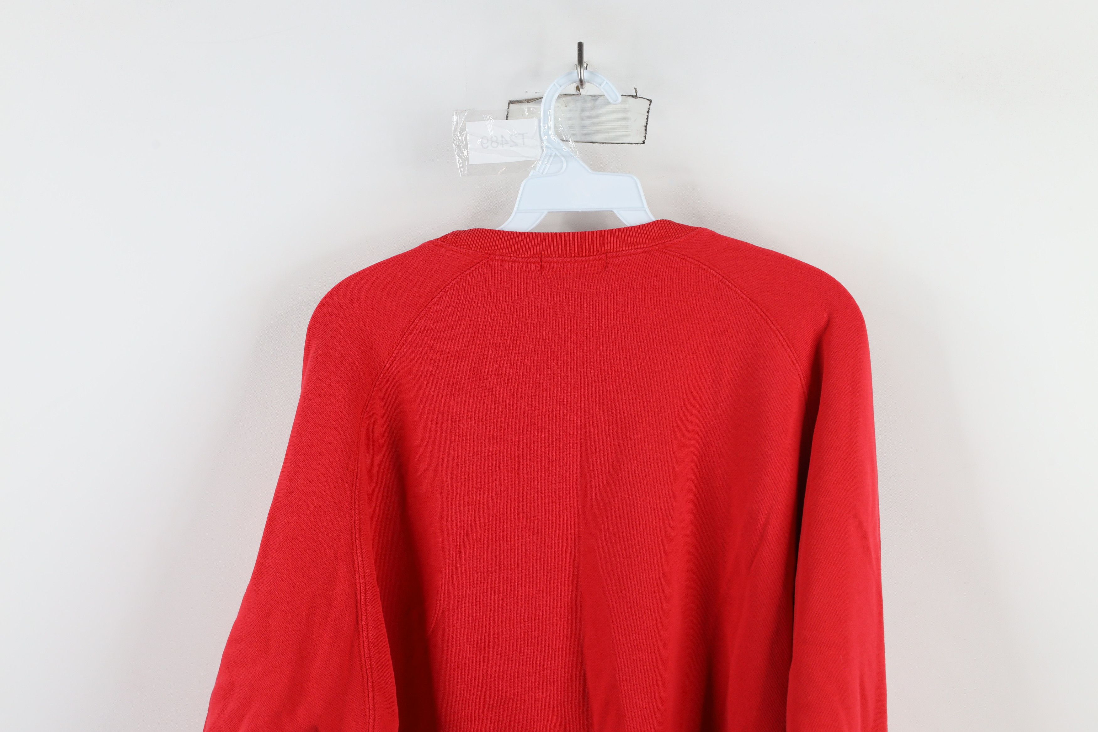 Nautica × Vintage Vintage 90s Nautica French Terry Crewneck Sweatshirt Red Size US L / EU 52-54 / 3 - 11 Thumbnail