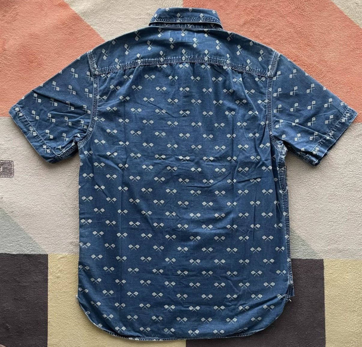 Ralph Lauren RRL Ralph Lauren Indigo Workwear Short Sleeve K22 Size US S / EU 44-46 / 1 - 2 Thumbnail