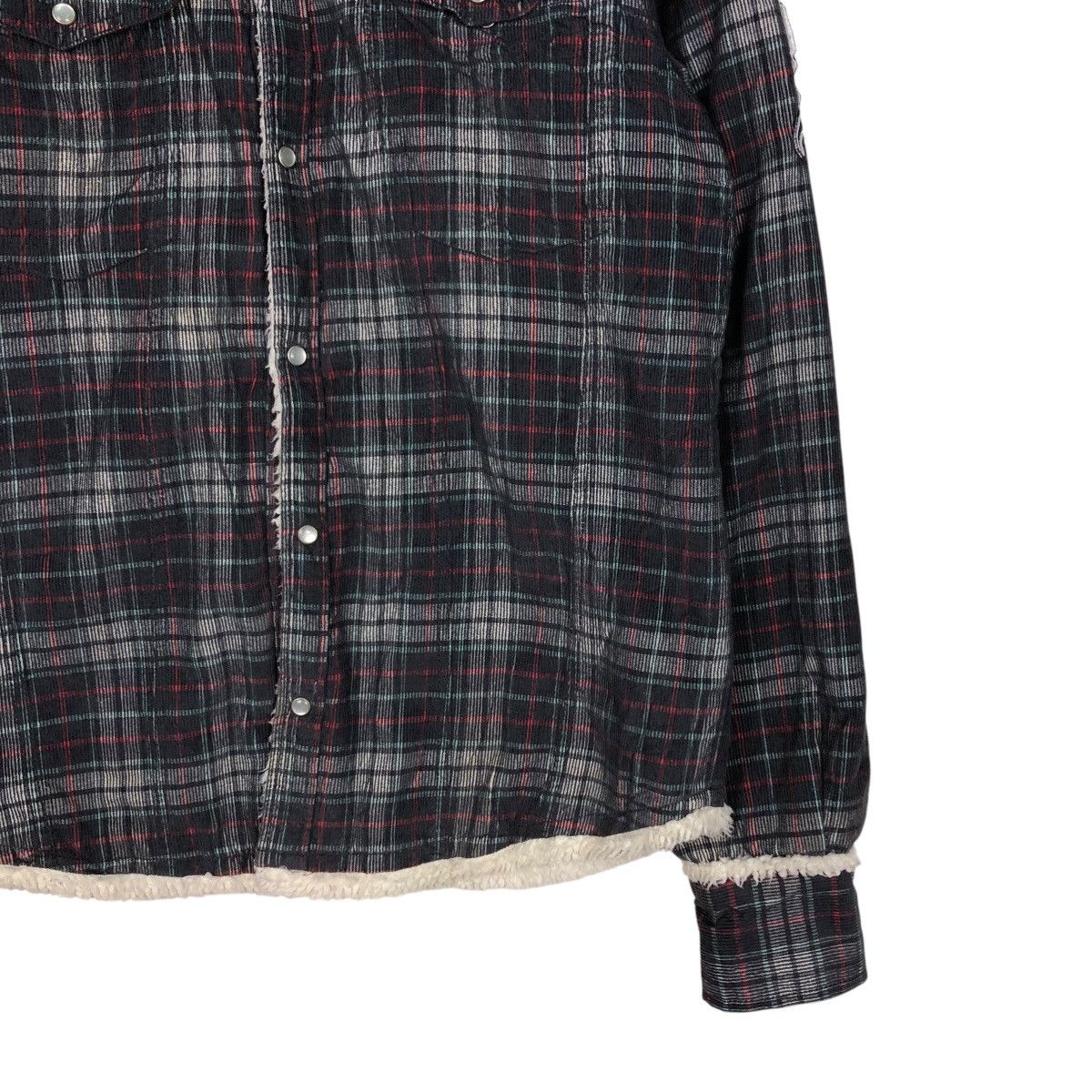 Japanese Brand 📌Rusty Surf Co. Flannel Shirt Jacket Sherpa Blanket Tartan Size US L / EU 52-54 / 3 - 6 Thumbnail
