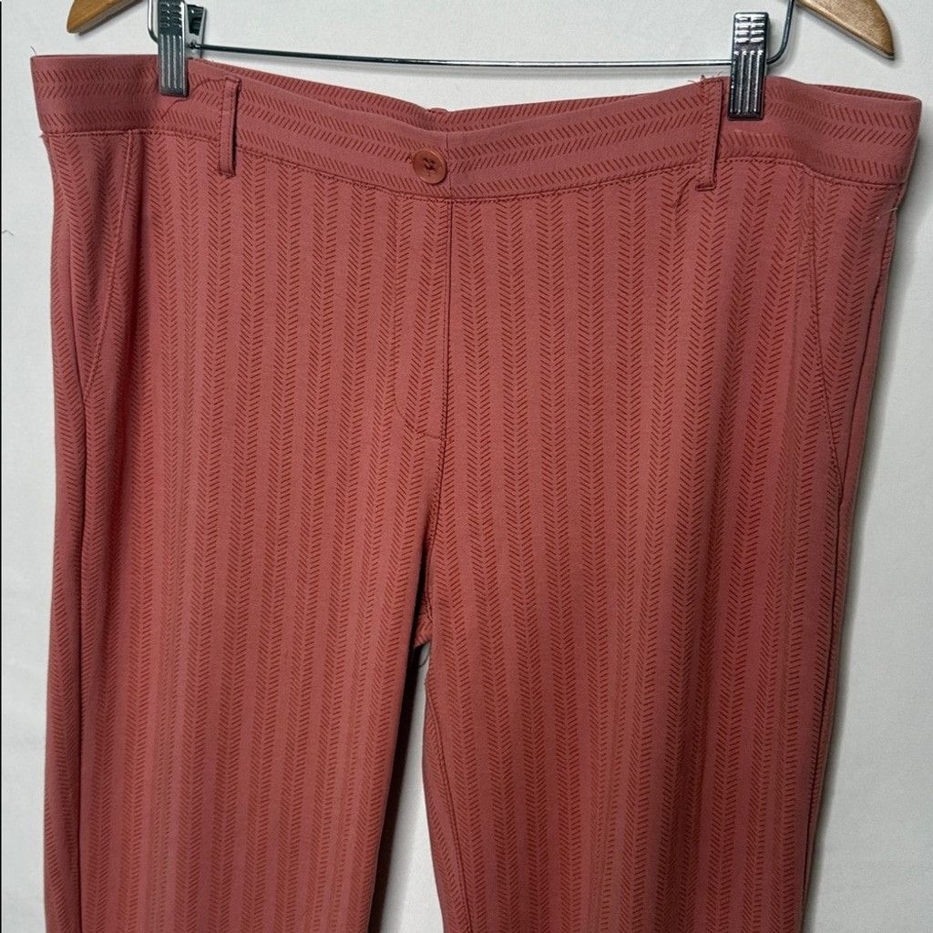 Betabrand Betabrand pink straight leg pull on knit pants sz XXL Size 38" / US 16 / IT 52 - 2 Thumbnail