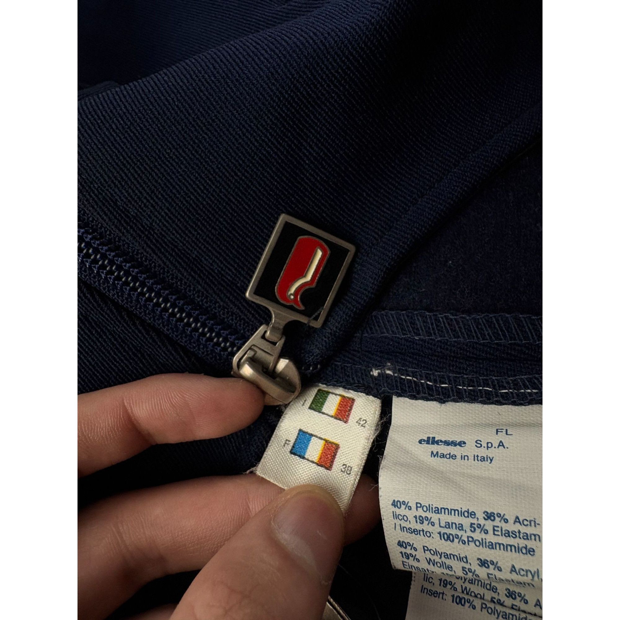 Ellesse VTG Ellesse Italy Women's Ski Bib Salopettes Navy Blue 1968 Size 25" / US 0 / IT 36 - 5 Thumbnail