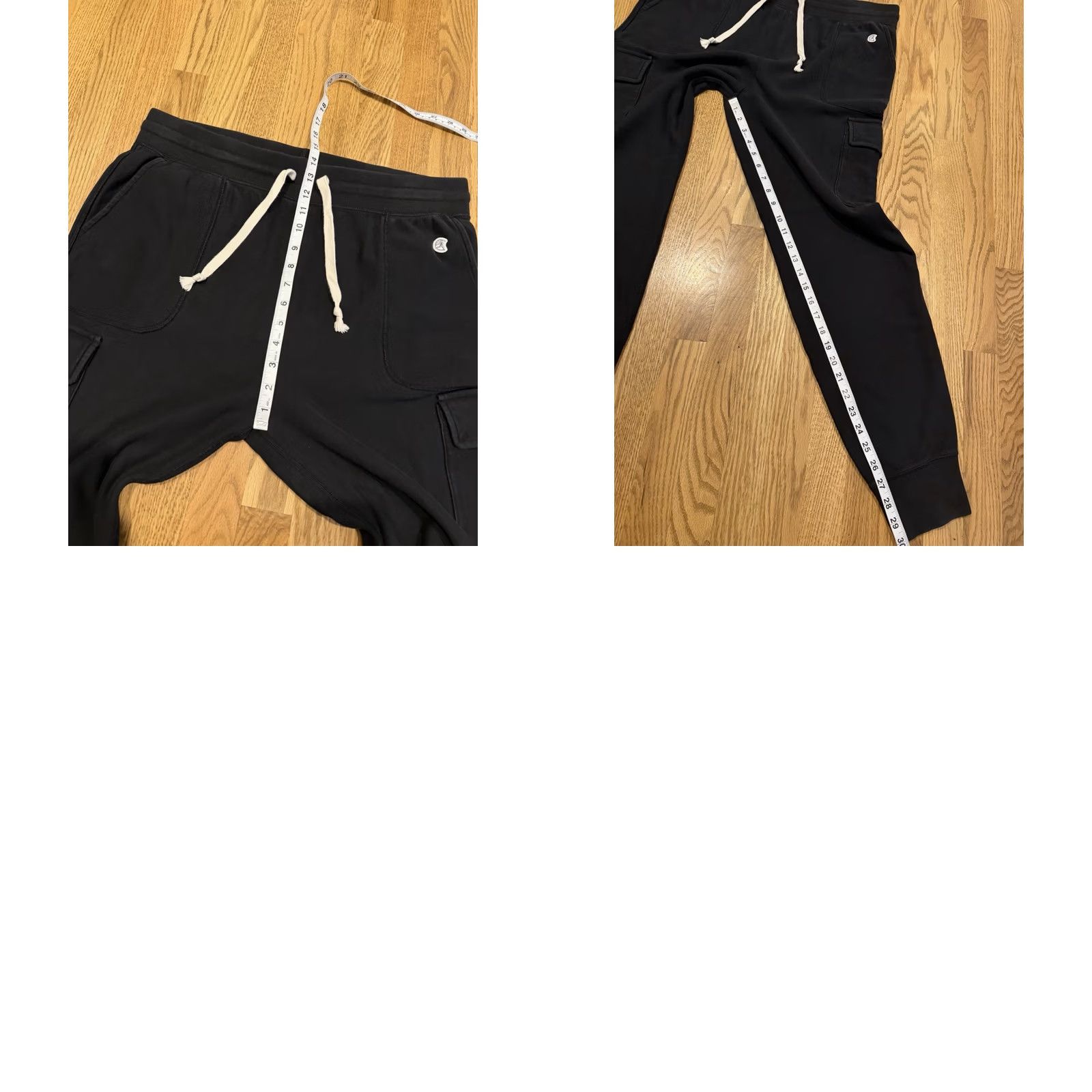 Champion Champion Sweatpants Men’s XL Black Cargo Joggers Drawstring Cotton Size US 36 / EU 52 - 8 Thumbnail