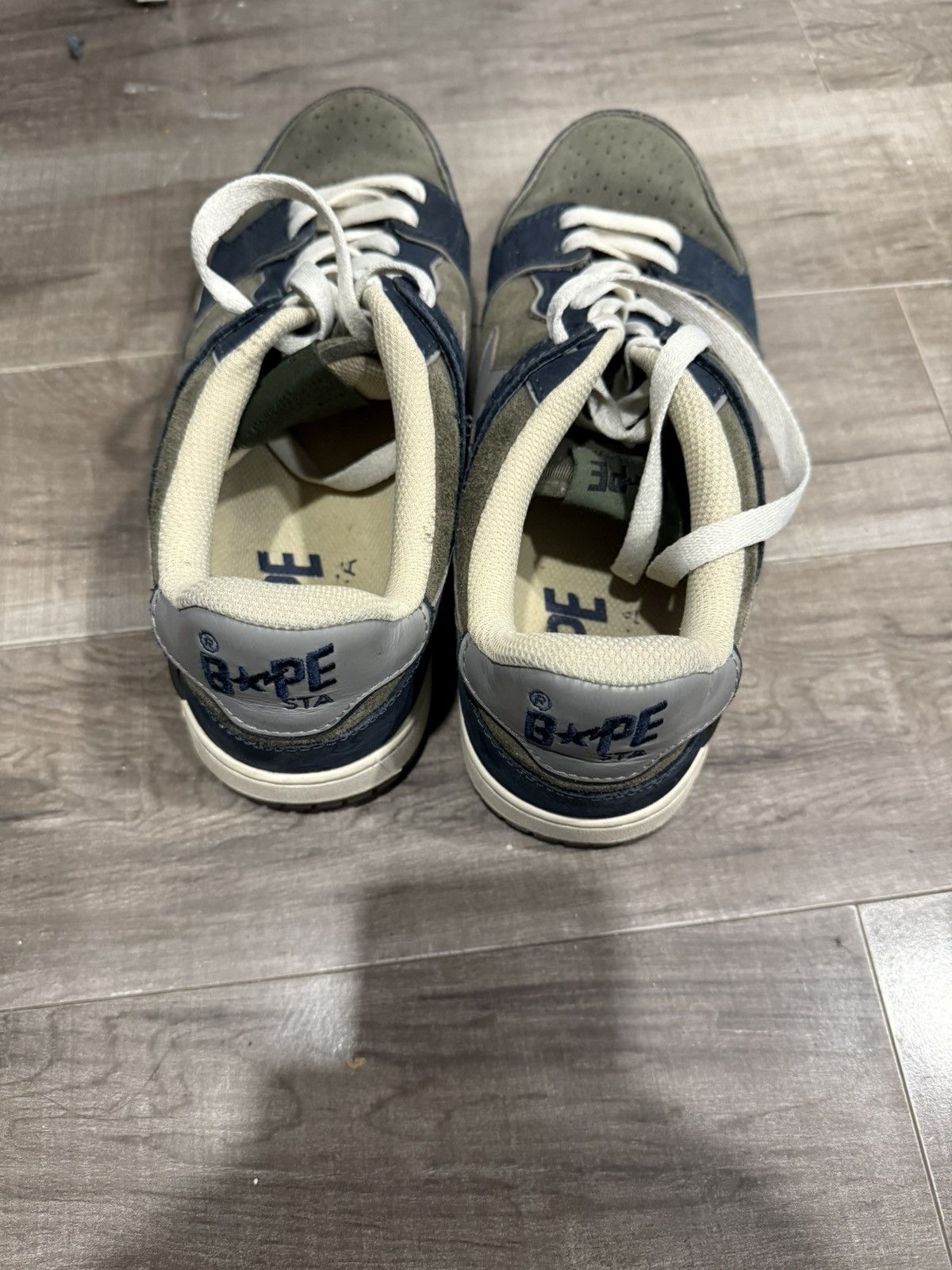 Bape Bapestas Sk8 marine blue and grey size 11 Size US 11 / EU 44 - 5 Thumbnail
