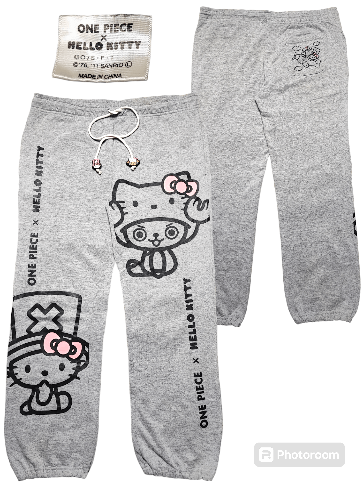 Anime × One Piece ONE PIECE X HELLO KITTY JOGGER SWEATPANTS Size US 33 - 1 Thumbnail